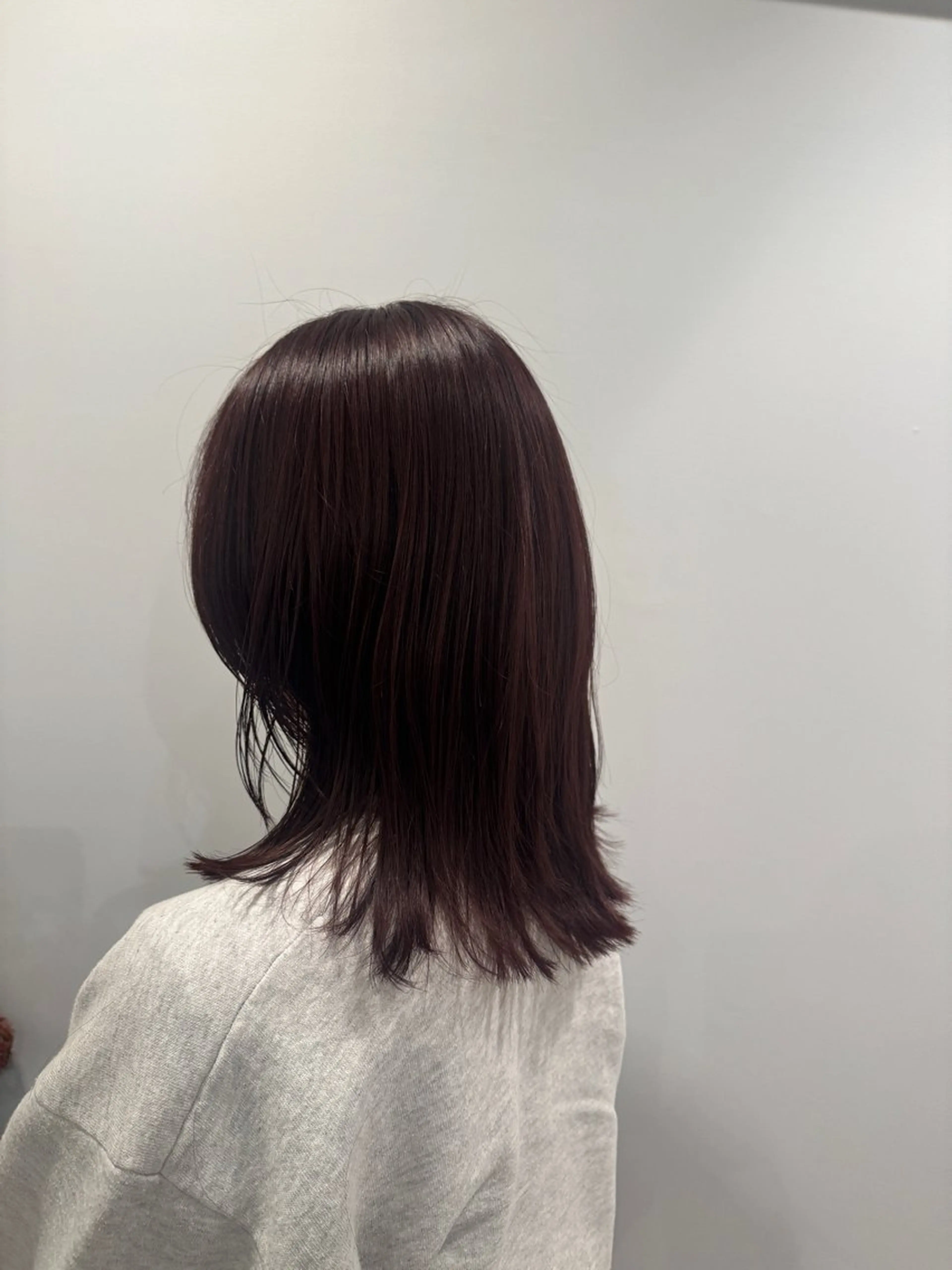 ミディアム カット ヘアカラー トリートメント woohoo hair&shop所属・Honda Shotaのヘアスタイル