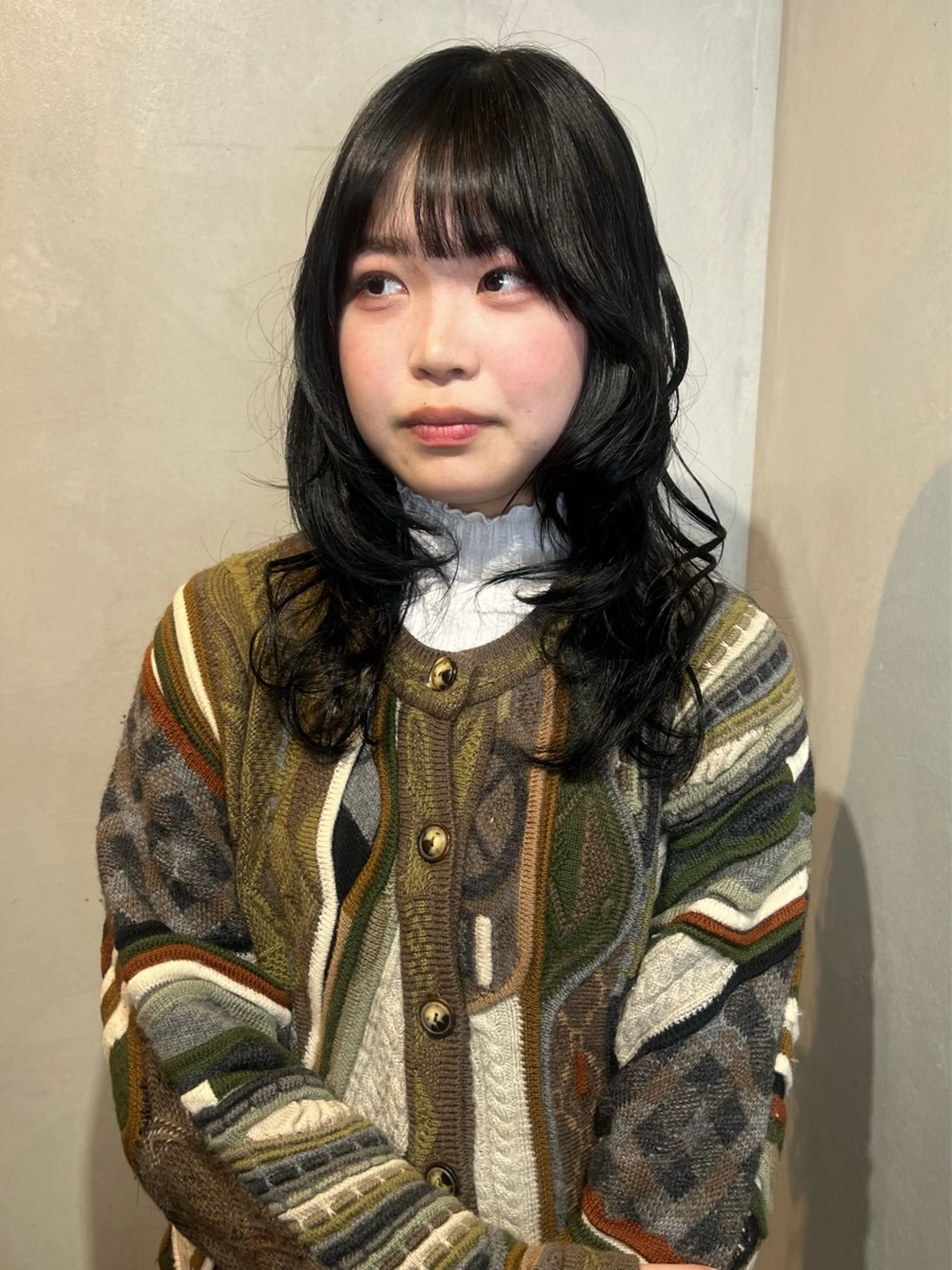 ミディアム カラー カット トリートメント Aya/四条烏丸/ インナーカラーのヘアスタイル