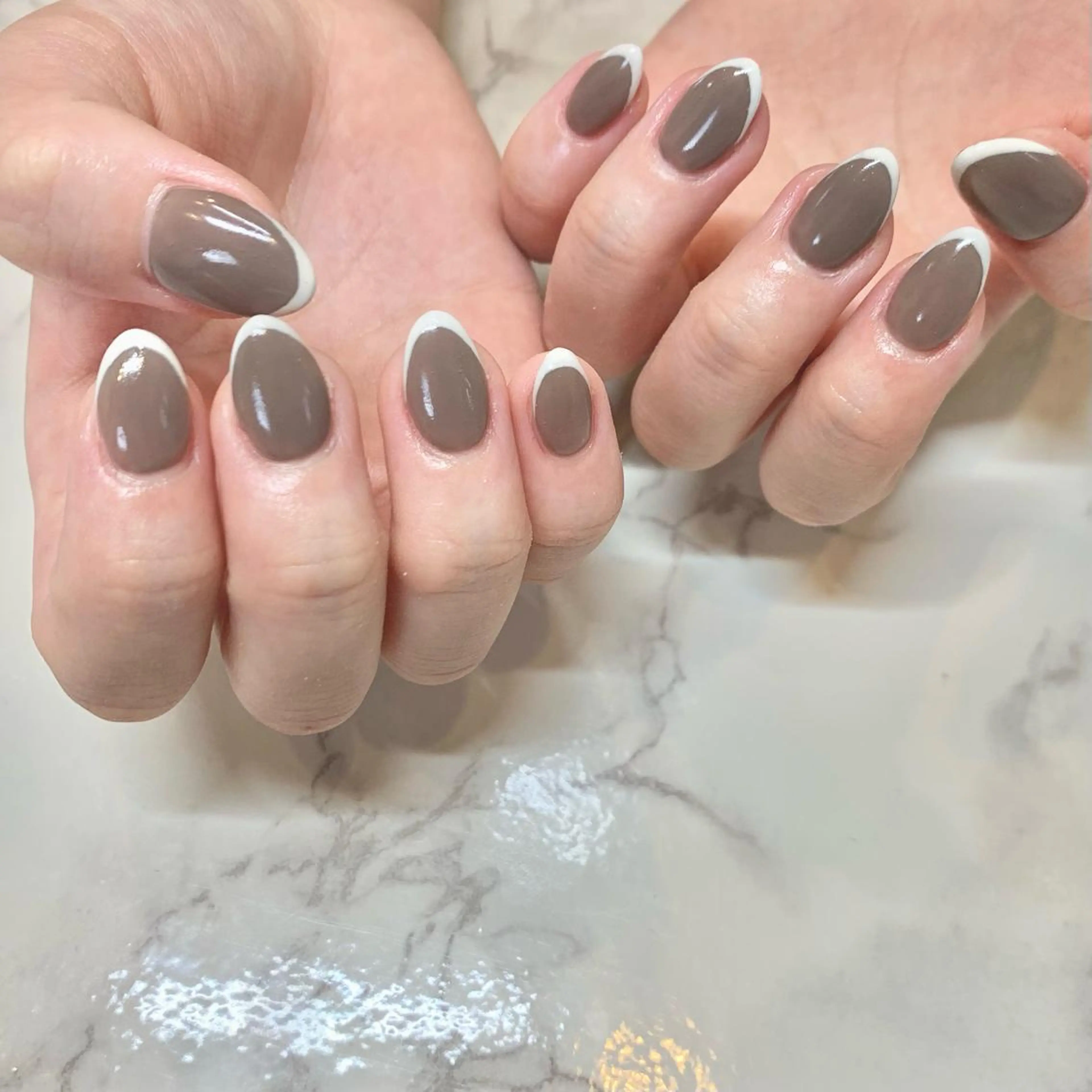 ネイル フレンチネイル ハンドネイル nailsalon -Lien-のネイルデザイン