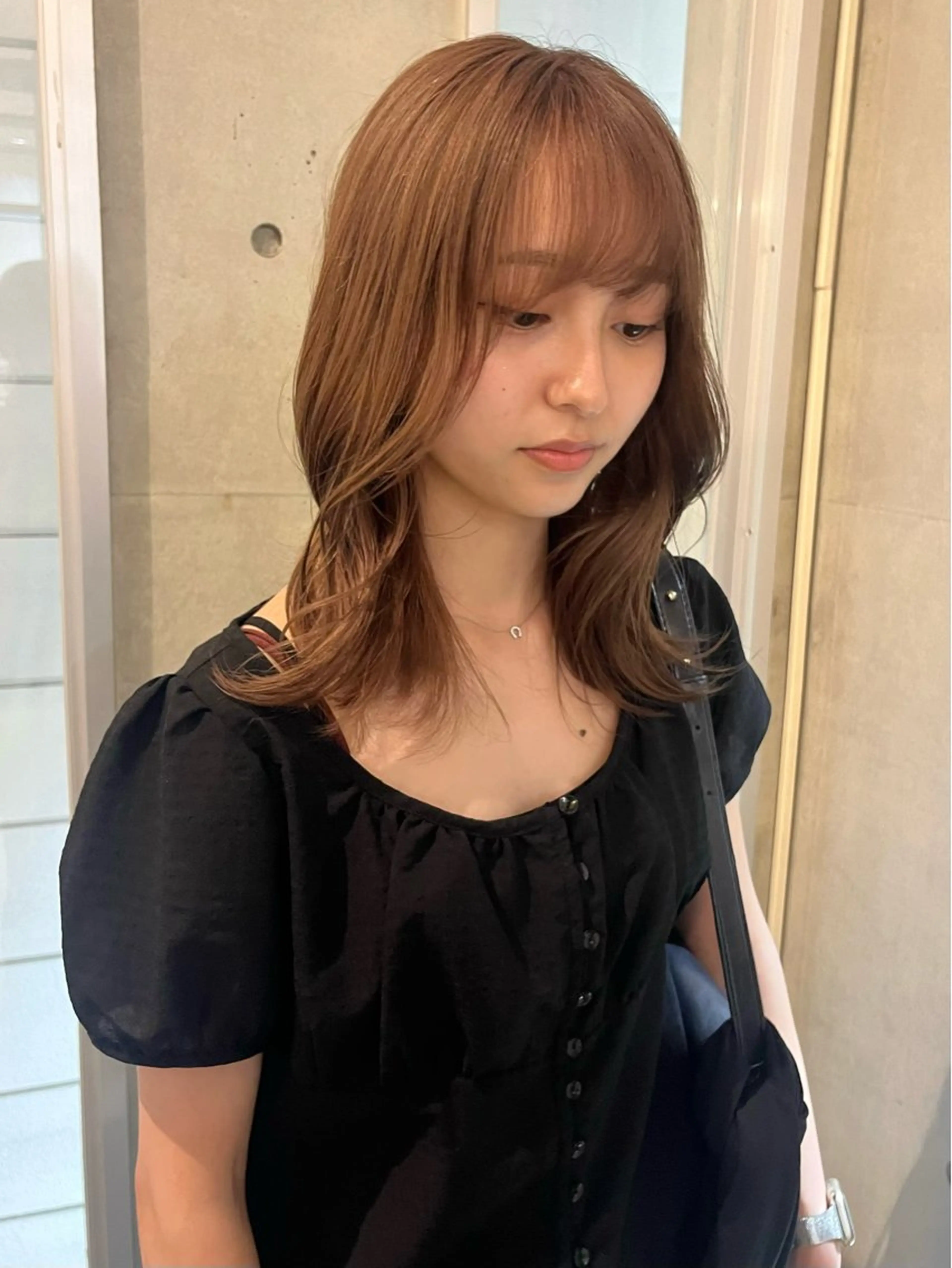 ミディアム 名古屋美容室 Sopiリナのヘアスタイル