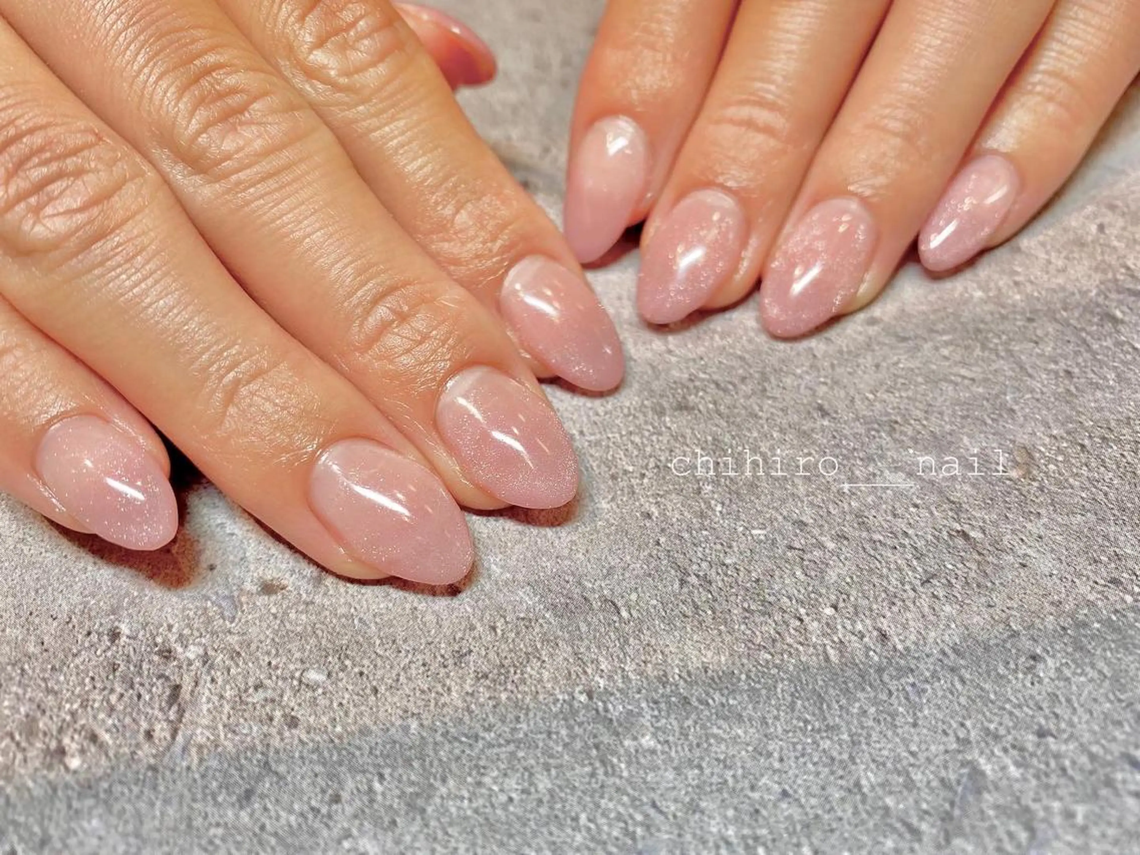 ミディアム カラー ネイル アートネイル フレンチネイル ジェルネイル 氷ネイル・うるうるネイル マグネットネイル ハンドネイル chihiro 小路ネイルのネイルデザイン
