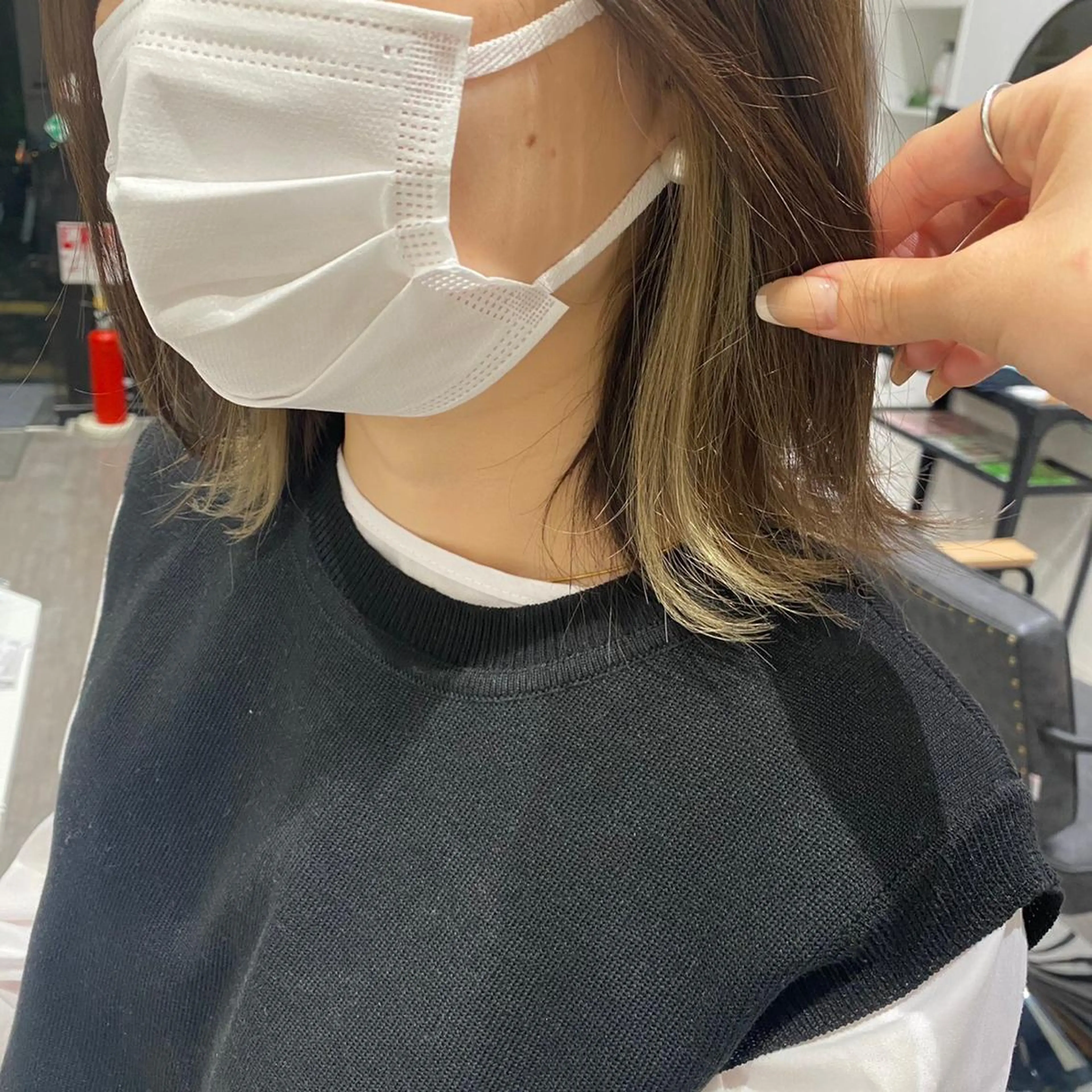 ショート カラー ヘアアレンジ インナーカラー 髪質改善/ ツヤ髪カラー/高井のヘアスタイル