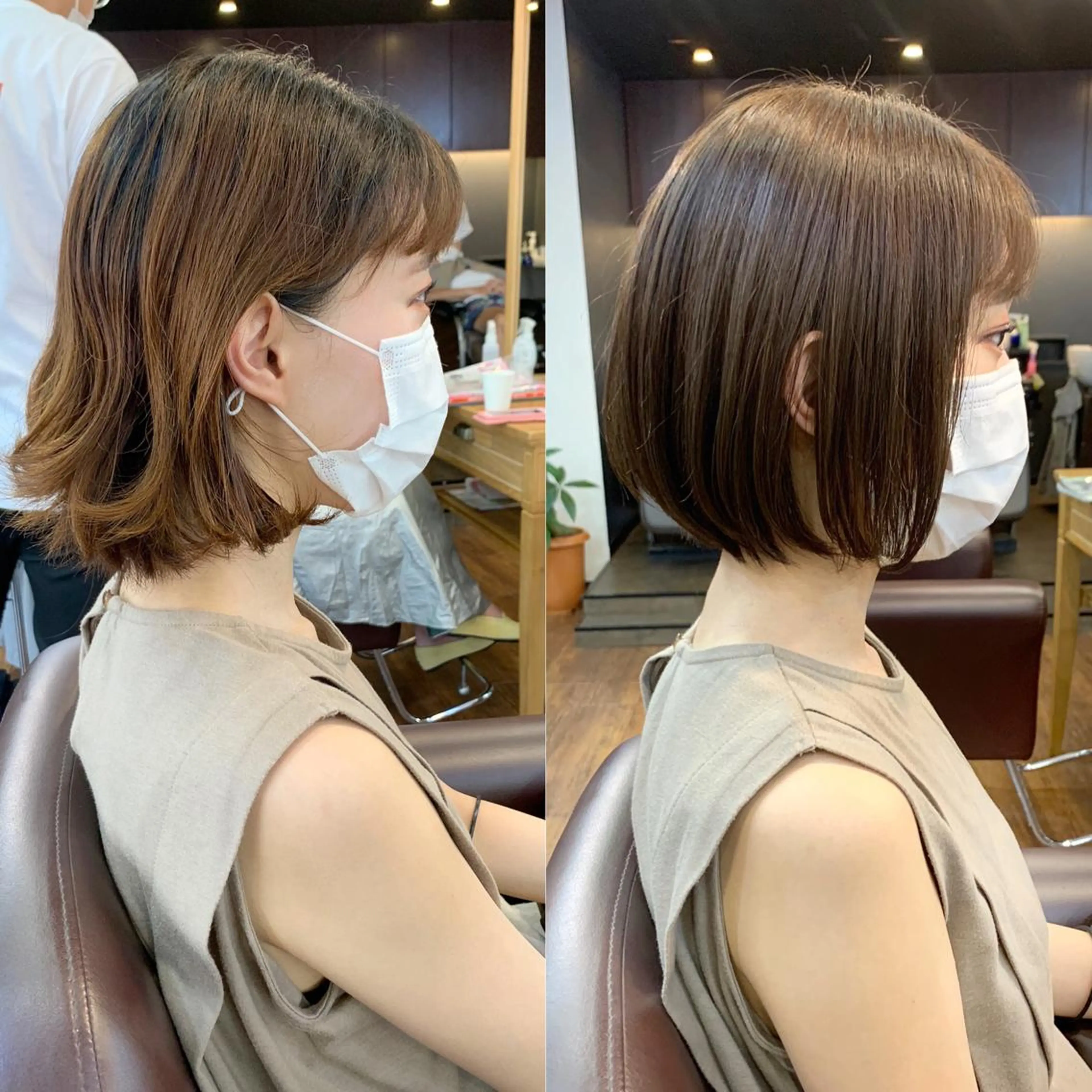 ショート 縮毛矯正/ショート/ レイヤー/畑中正敏のヘアスタイル