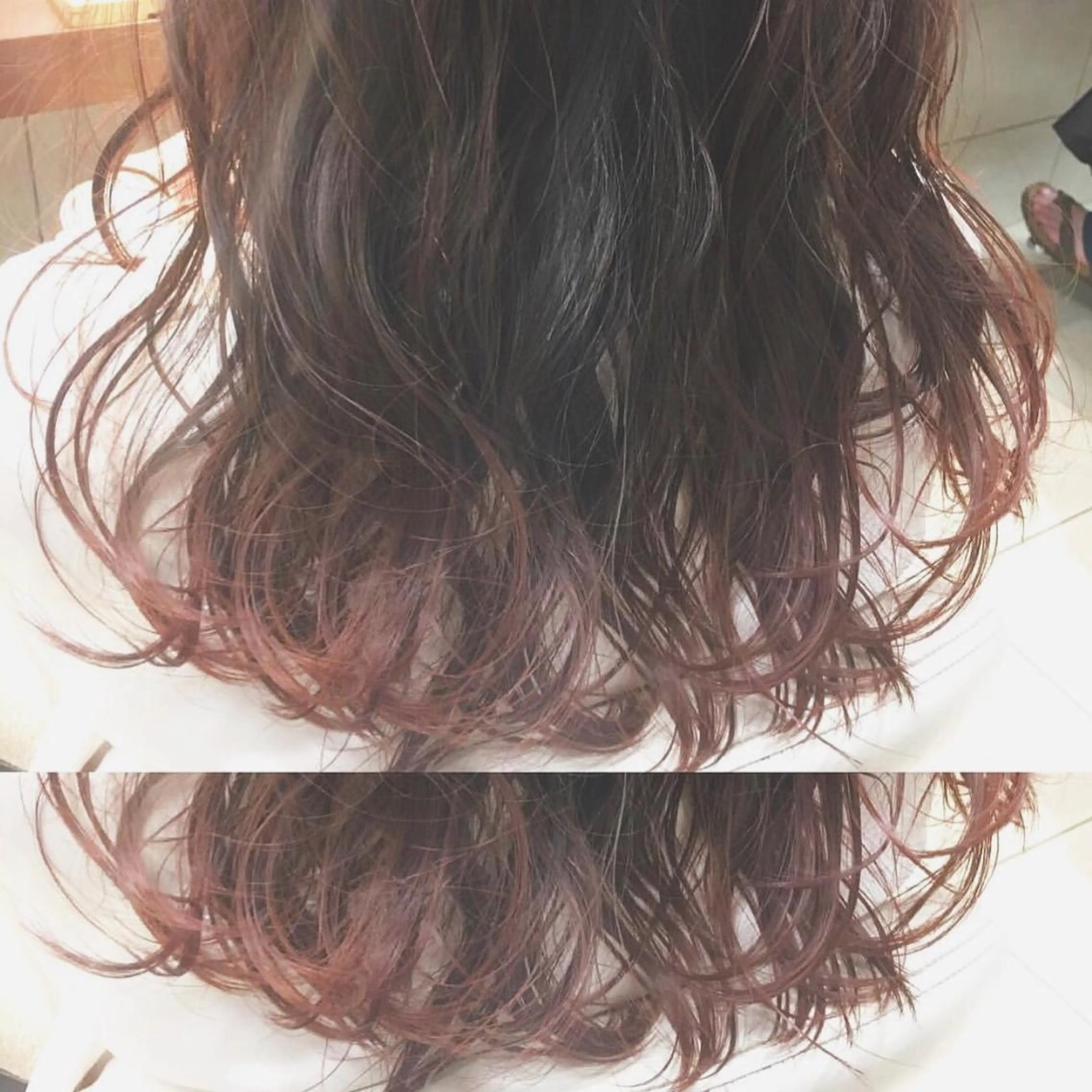 ミディアム カラー cyan SANAMIのヘアスタイル