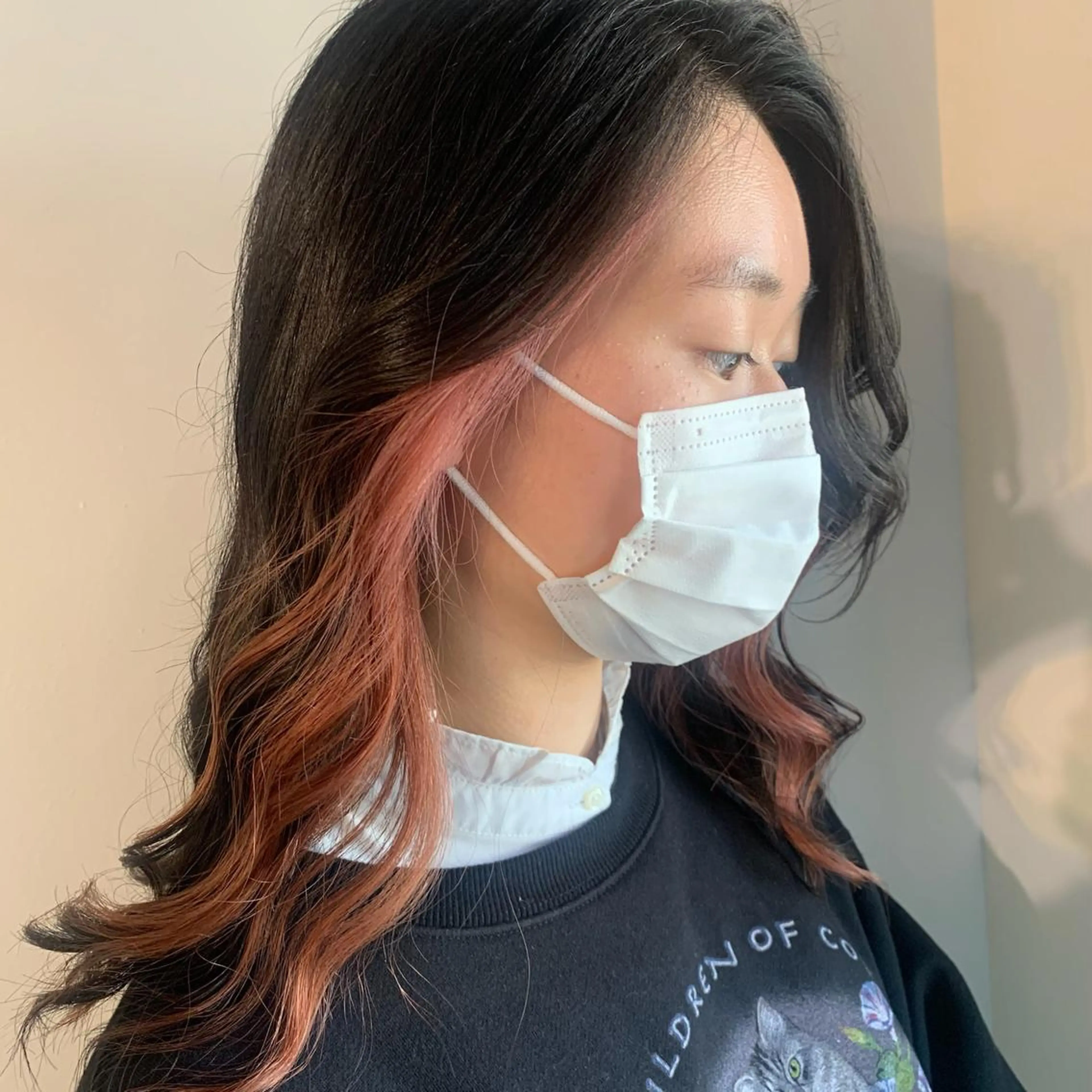 セミロング カラー ヘアアレンジ セミロングパーマ バレイヤージュ ブリーチ ケアブリーチ ダブルカラー カット ヘアカラー トリートメント Luana / 公式 / 大通のヘアスタイル