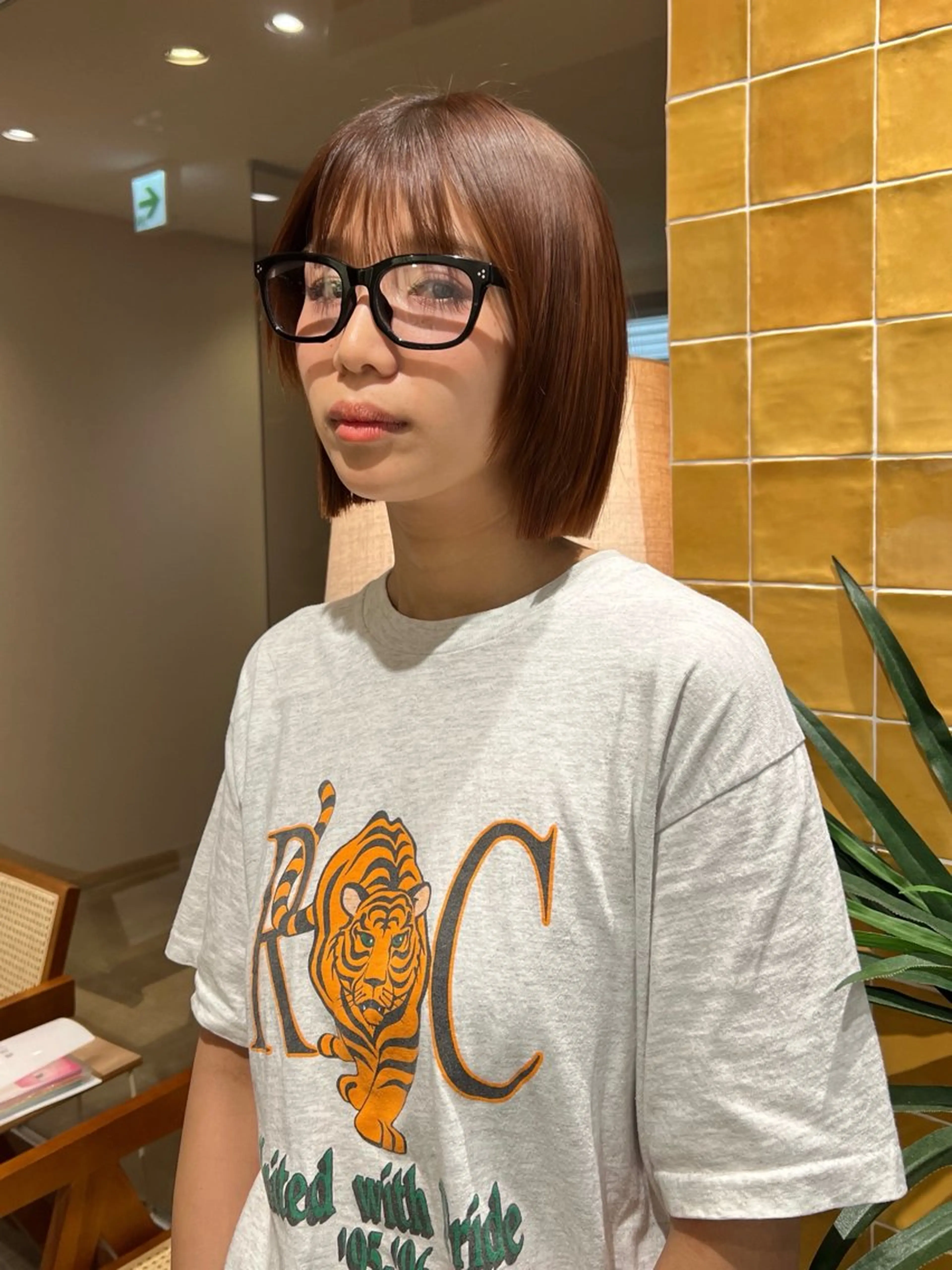 ショート カラー カット ヘアカラー トリートメント レイヤー/ 透明感SHIMAのヘアスタイル