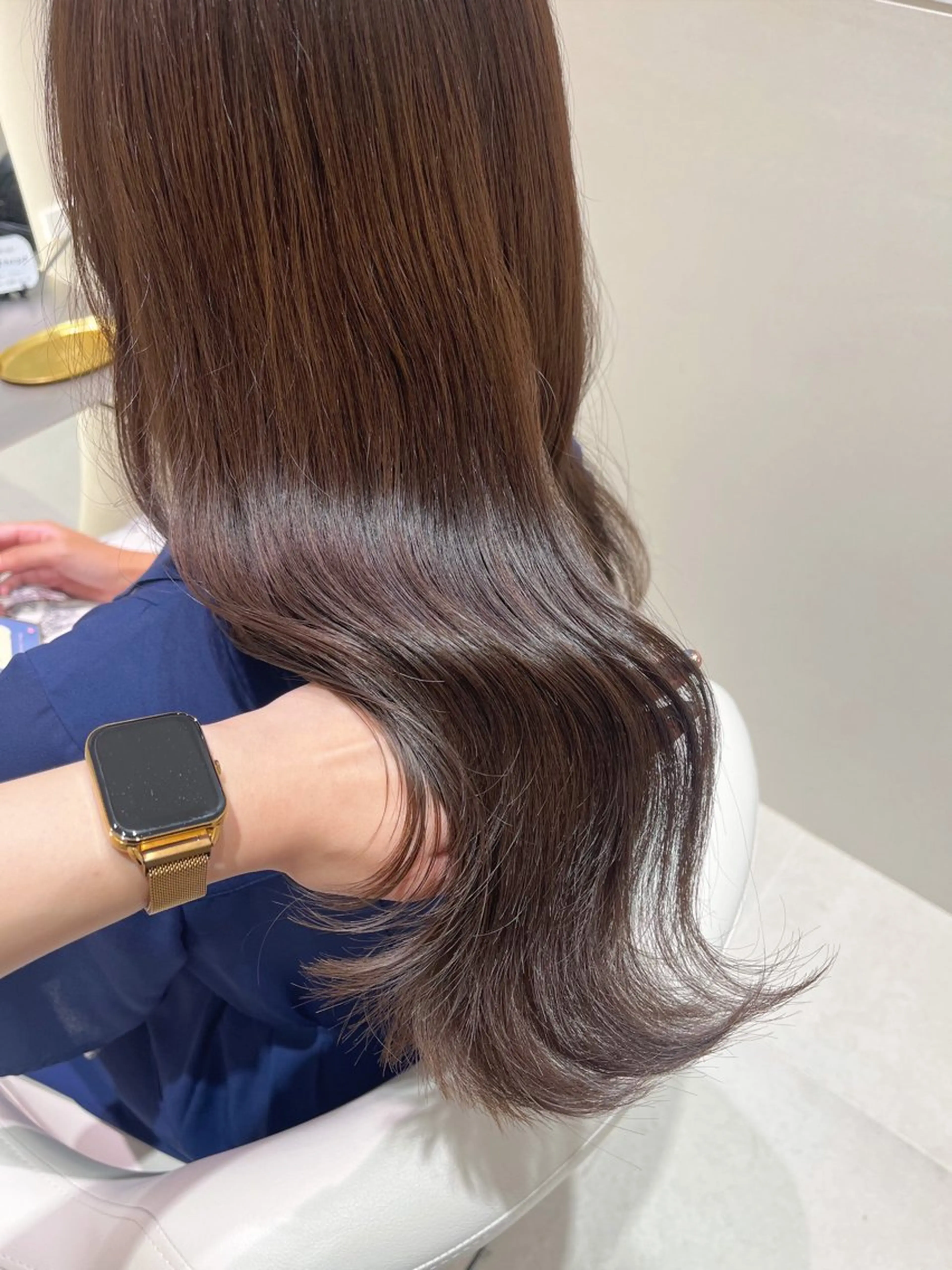 セミロング カラー SALOWIN京都河原町suite店所属・艶カラー／ 髪質改善／arisaのヘアスタイル