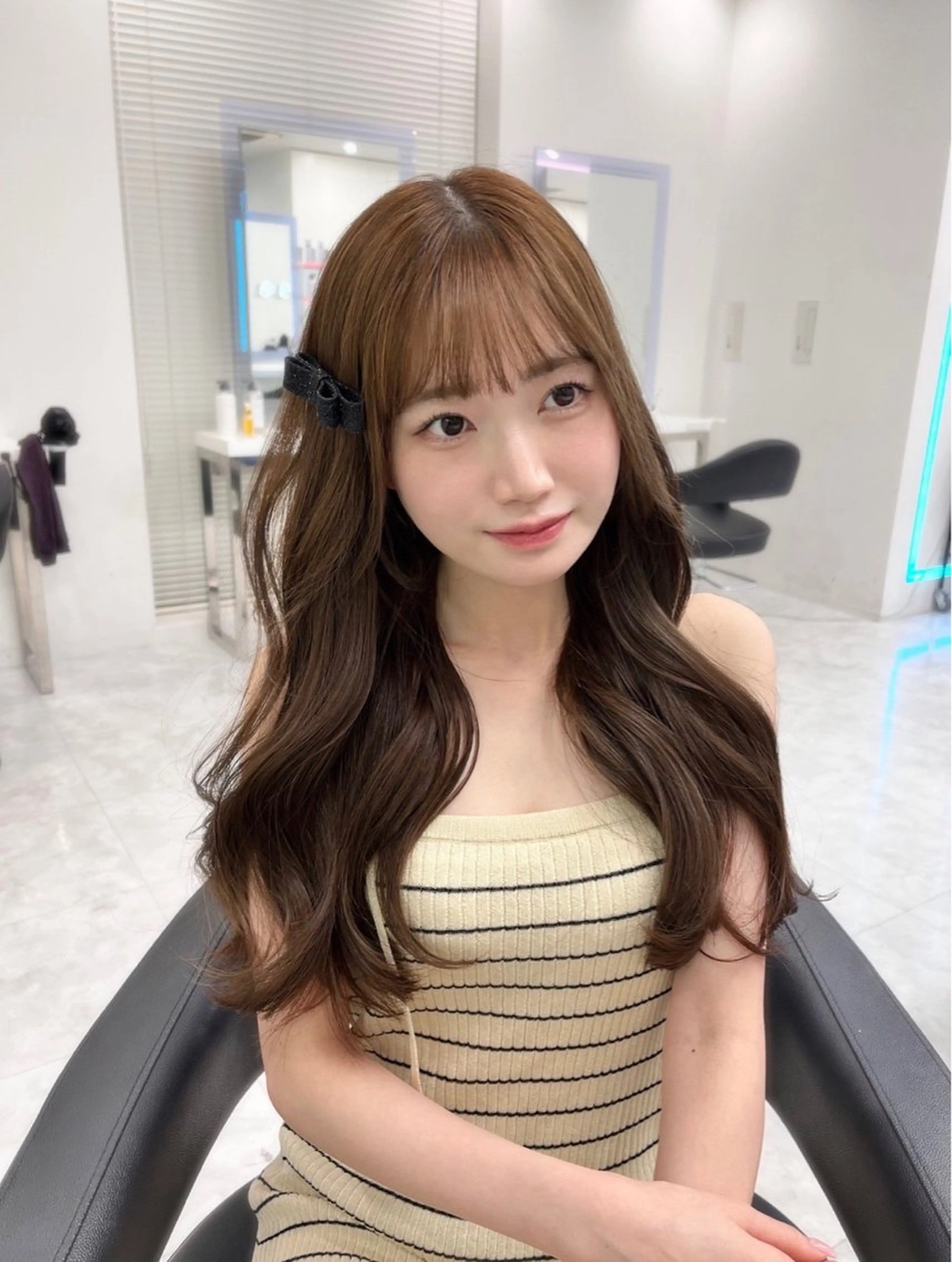 ダメージレス❣️カット+ブリーチなしダブルカラー+プレミアムトリートメント🧴‎🤍の写真