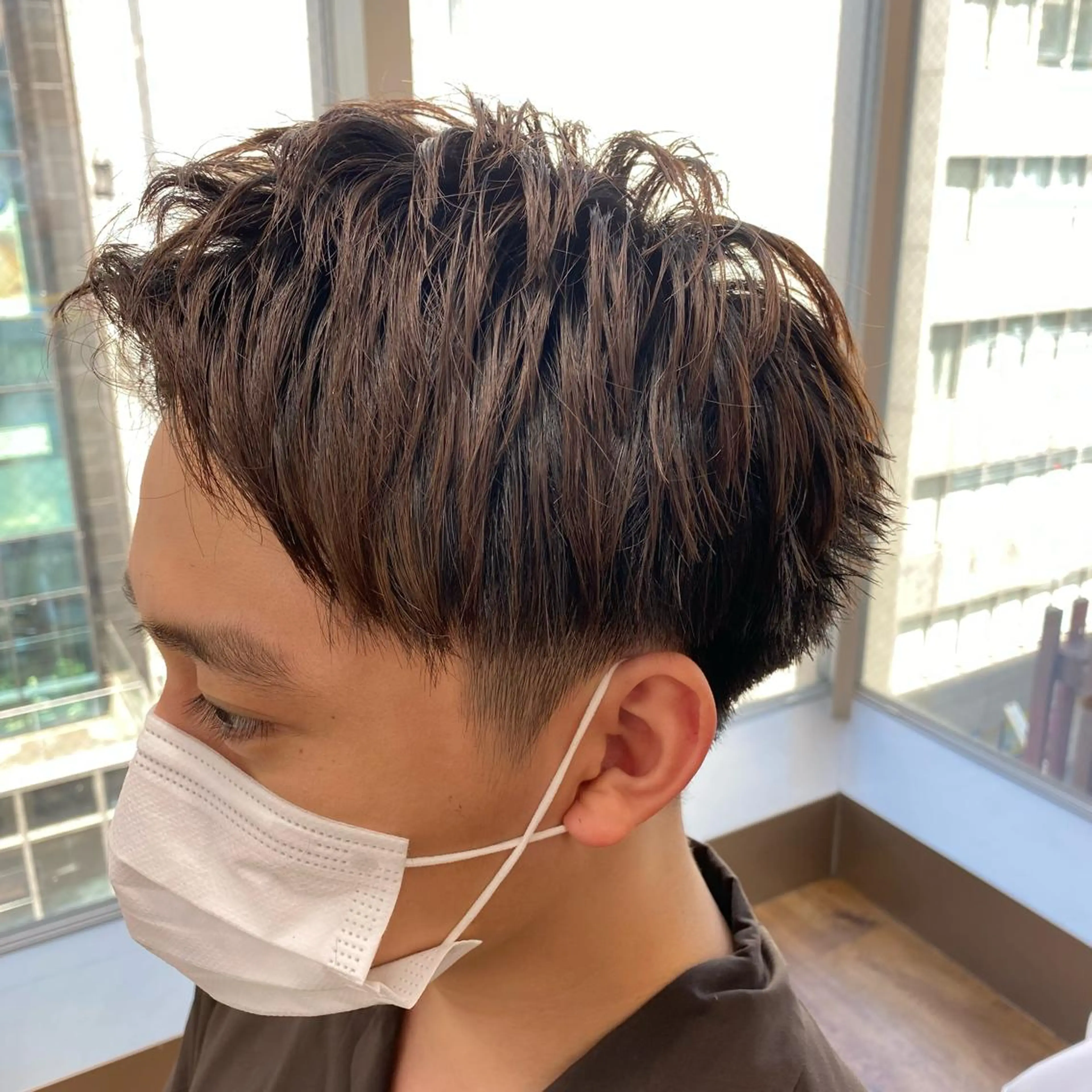 ショート メンズ 大場 優のヘアスタイル