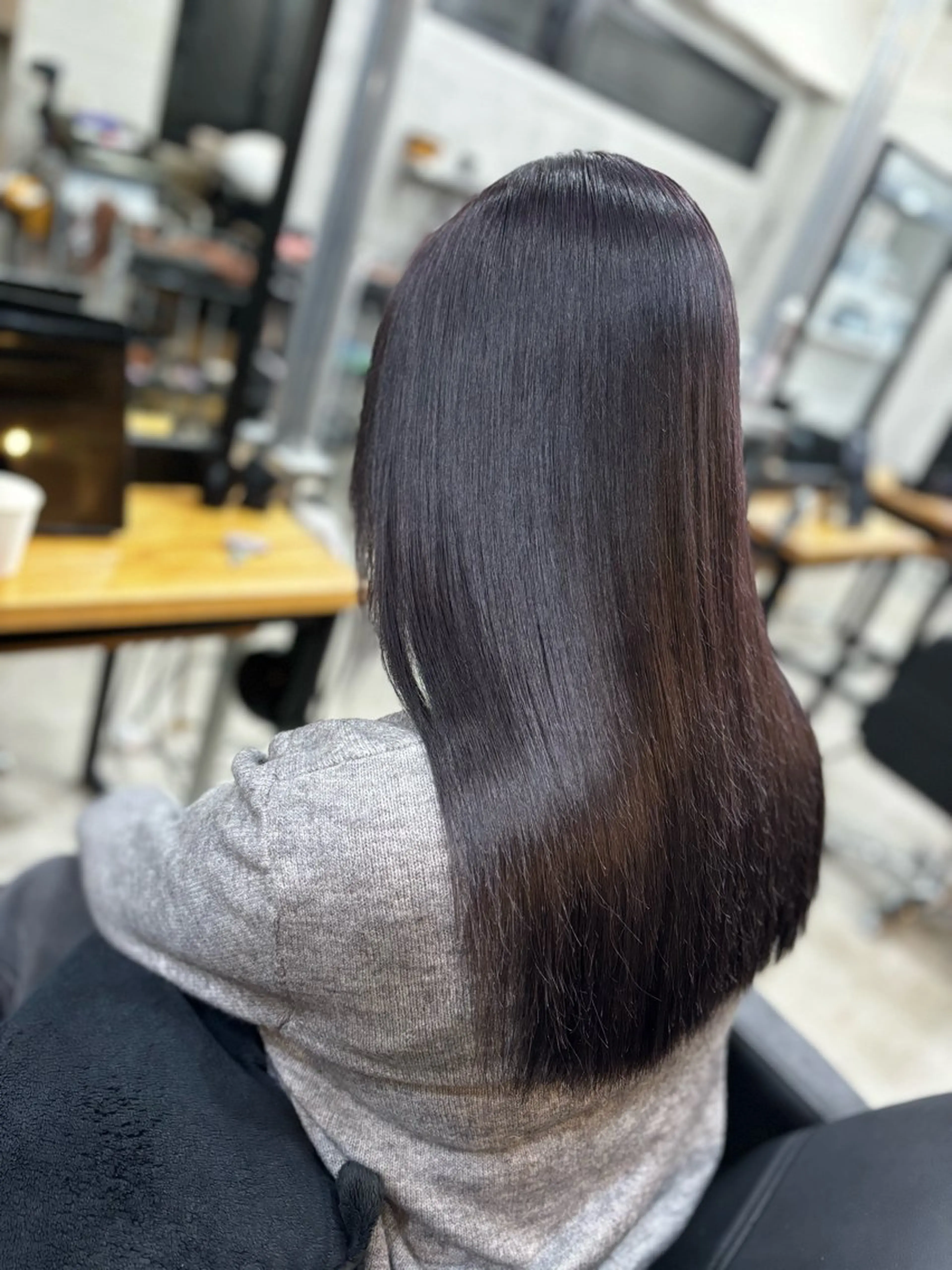 カラー 黒髪 ヘアカラー 透明感カラー/ 髪質改善　ゆうとのヘアスタイル