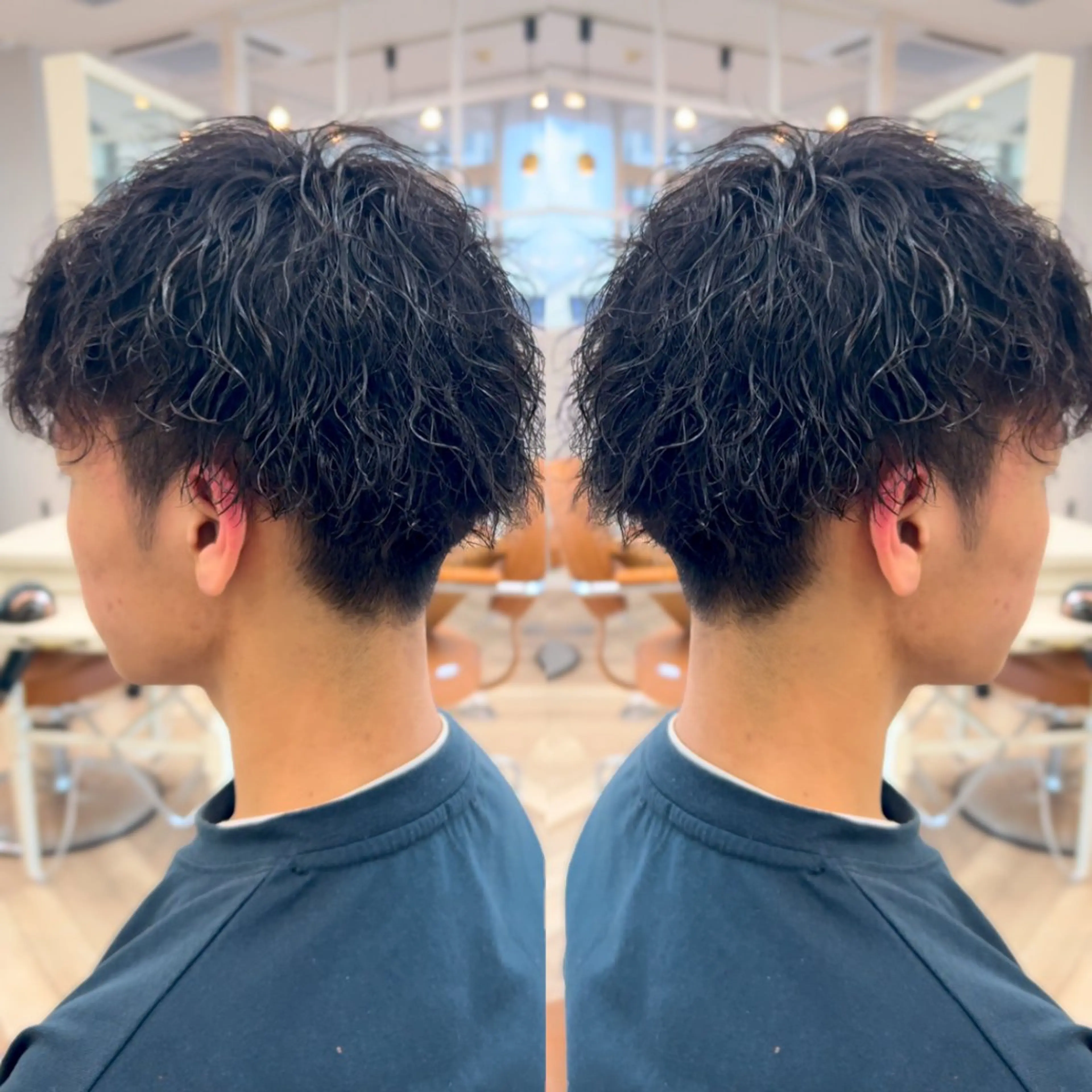 ショート パーマ メンズ 塚本/豊橋メンズ特化 パーマ、ヘッドスパのヘアスタイル