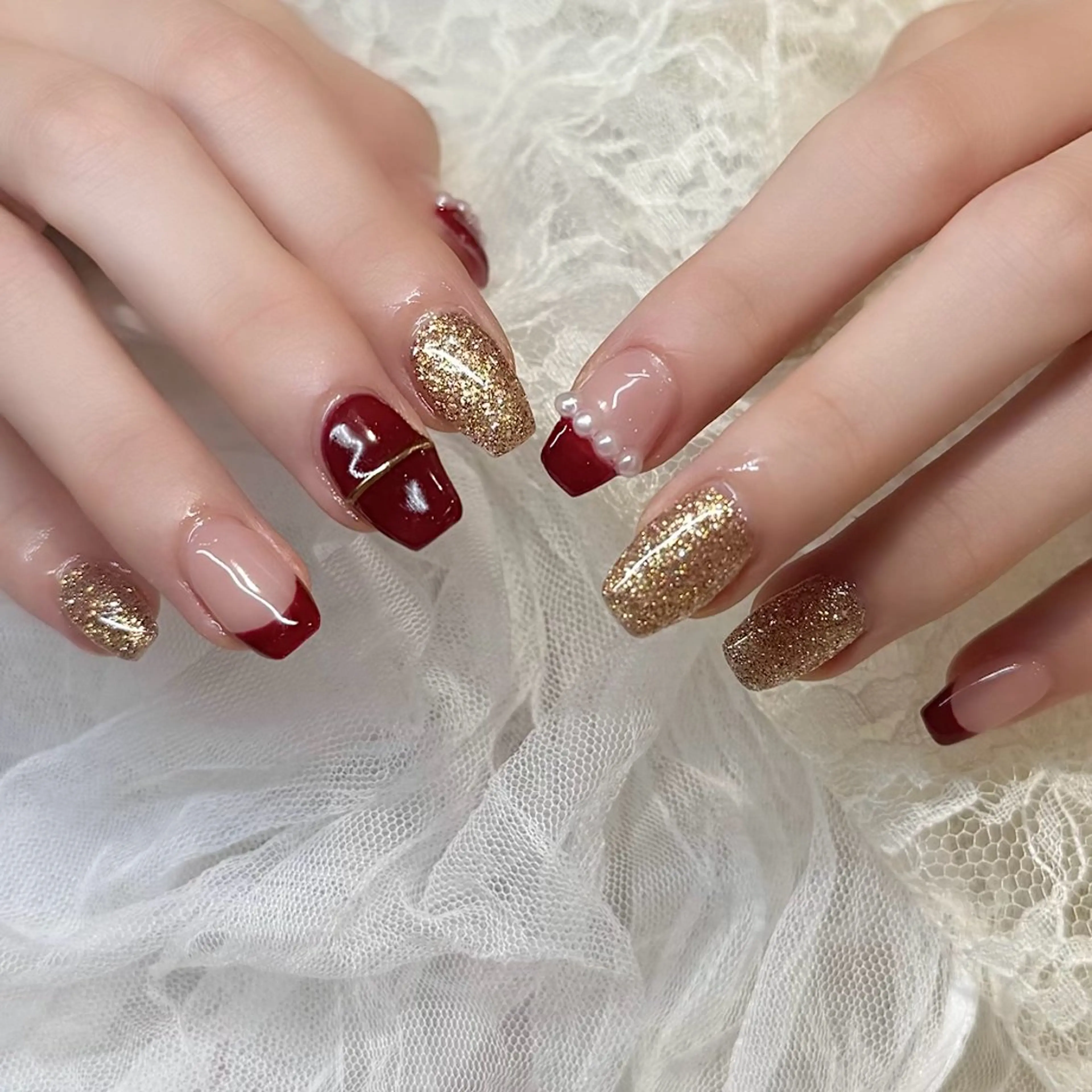 ネイル ハンドネイル 新井 ひなののネイルデザイン