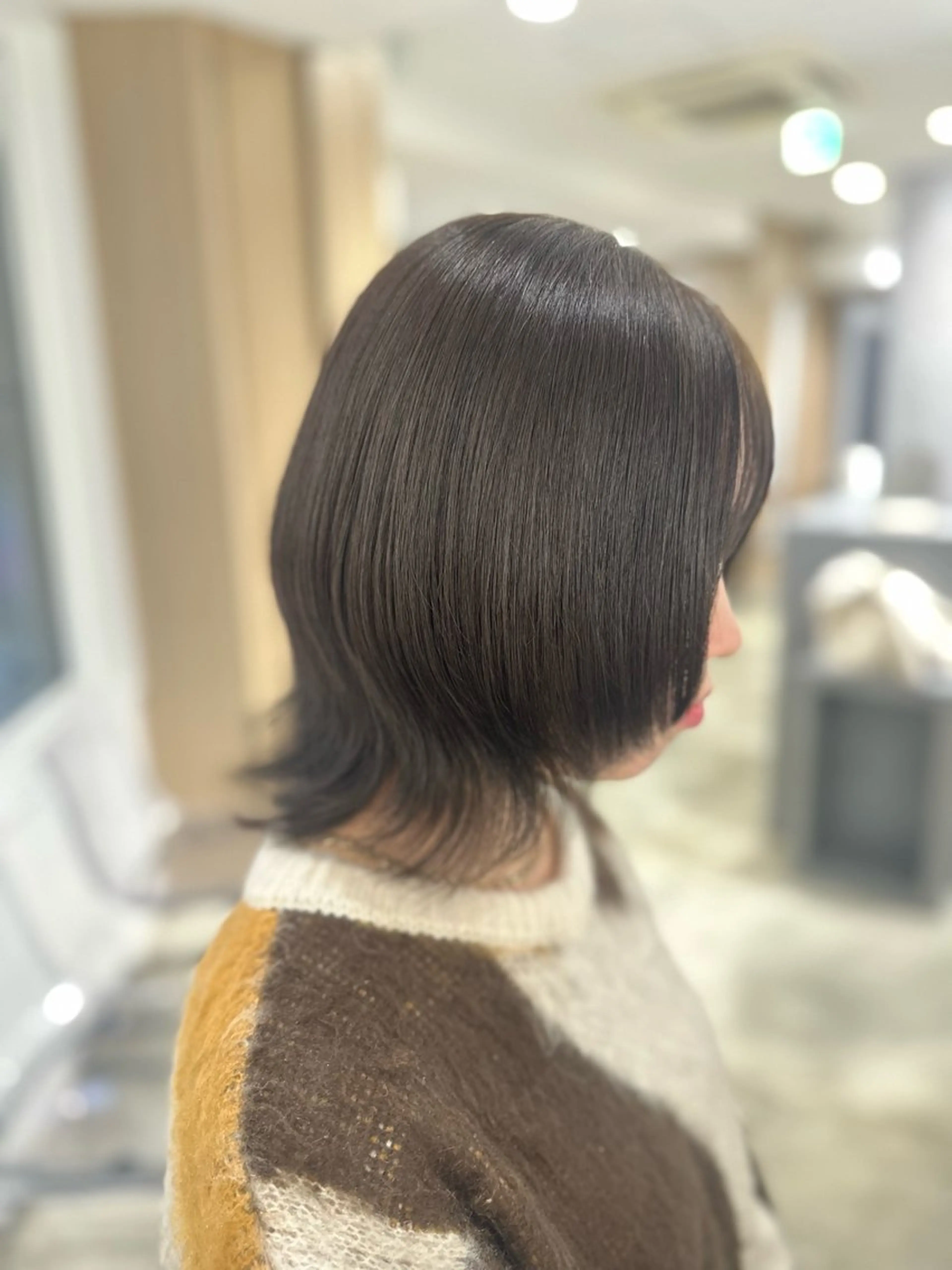 ショート カラー ベージュカラー ブリーチ ダブルカラー ブリーチなしカラー オリーブベージュ ヘアカラー 艶髪／ブリーチ🌟 銀座/HARUKAのヘアスタイル