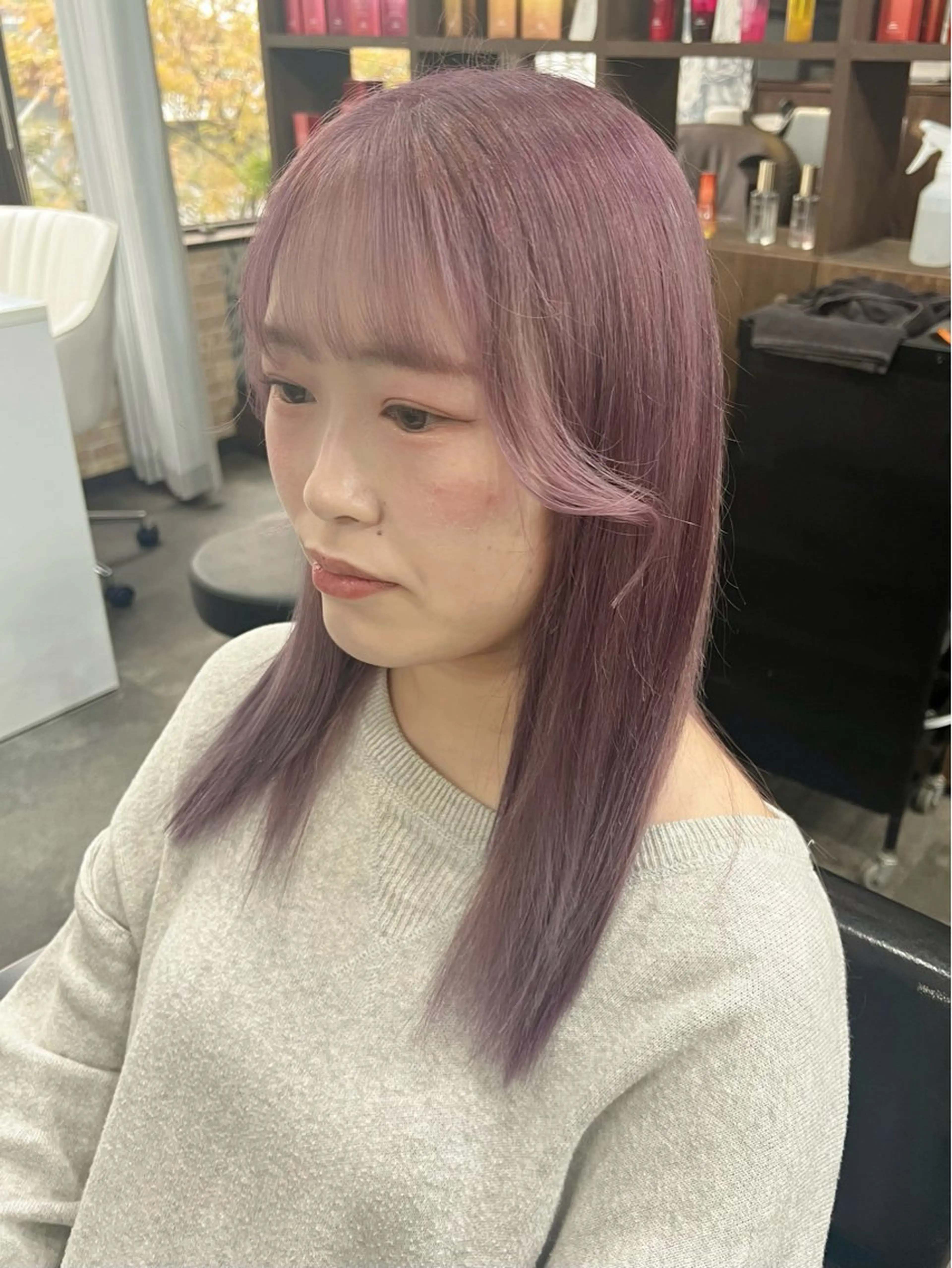 ミディアム カラー ヘアカラー トリートメント 上質髪🪐 AIRI🪷‧₊˚のヘアスタイル