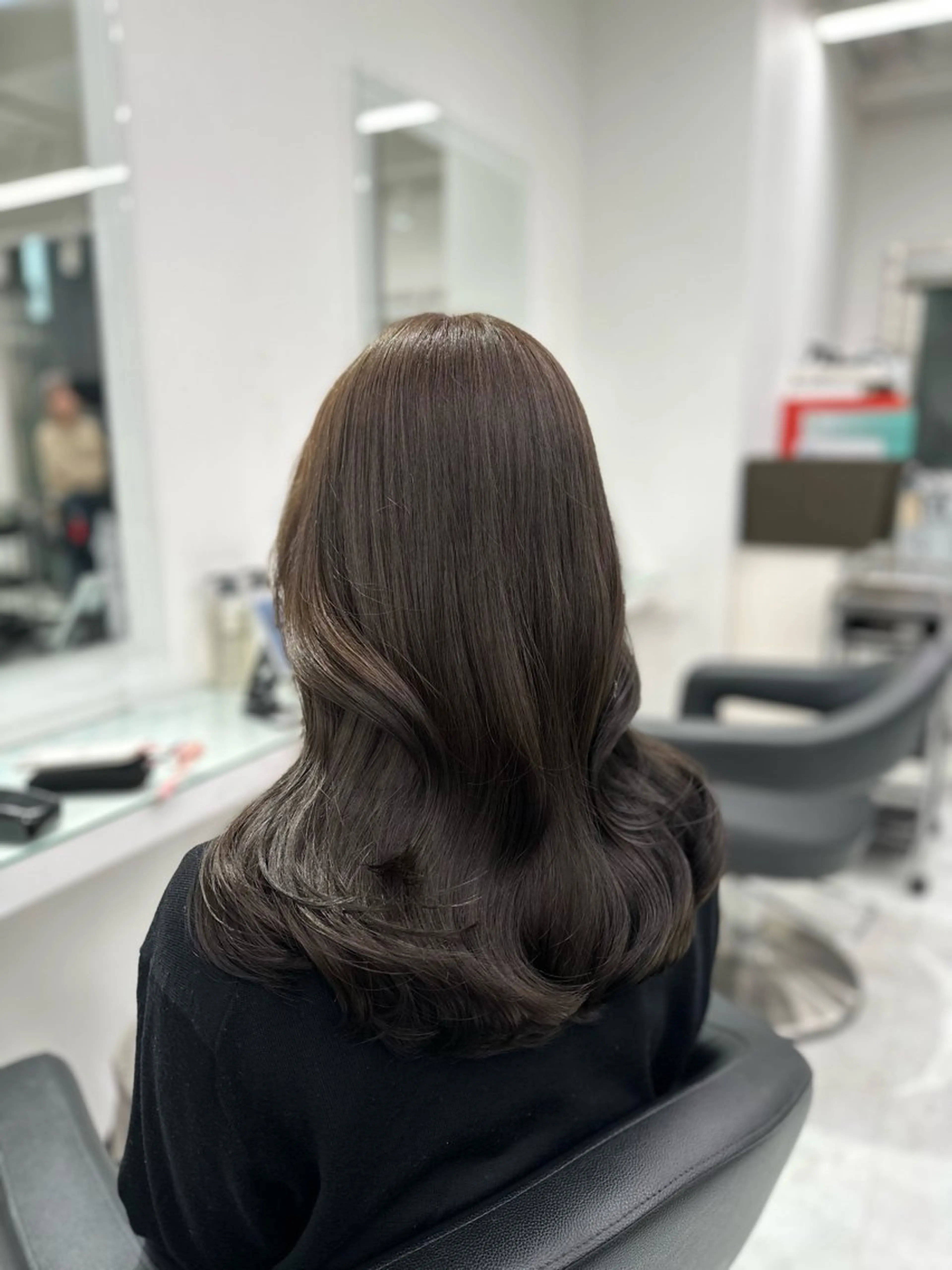 セミロング カラー ヘアカラー トリートメント ヘッドスパ ヘアセット ❄最強かわいいカラー ❄️MINA❄️のヘアスタイル