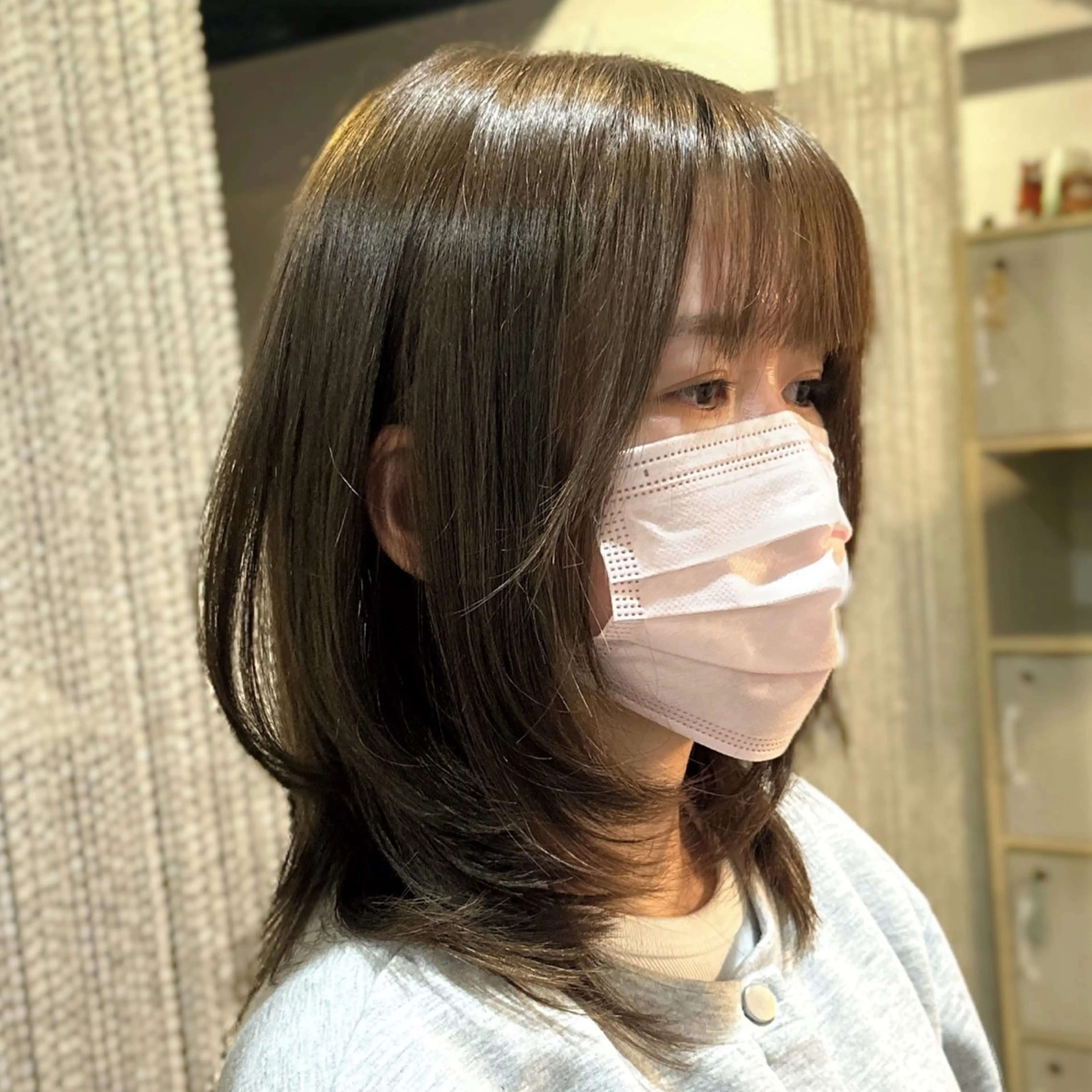 ミディアム ✨艶カラー/韓国ヘア ✨momoriのヘアスタイル