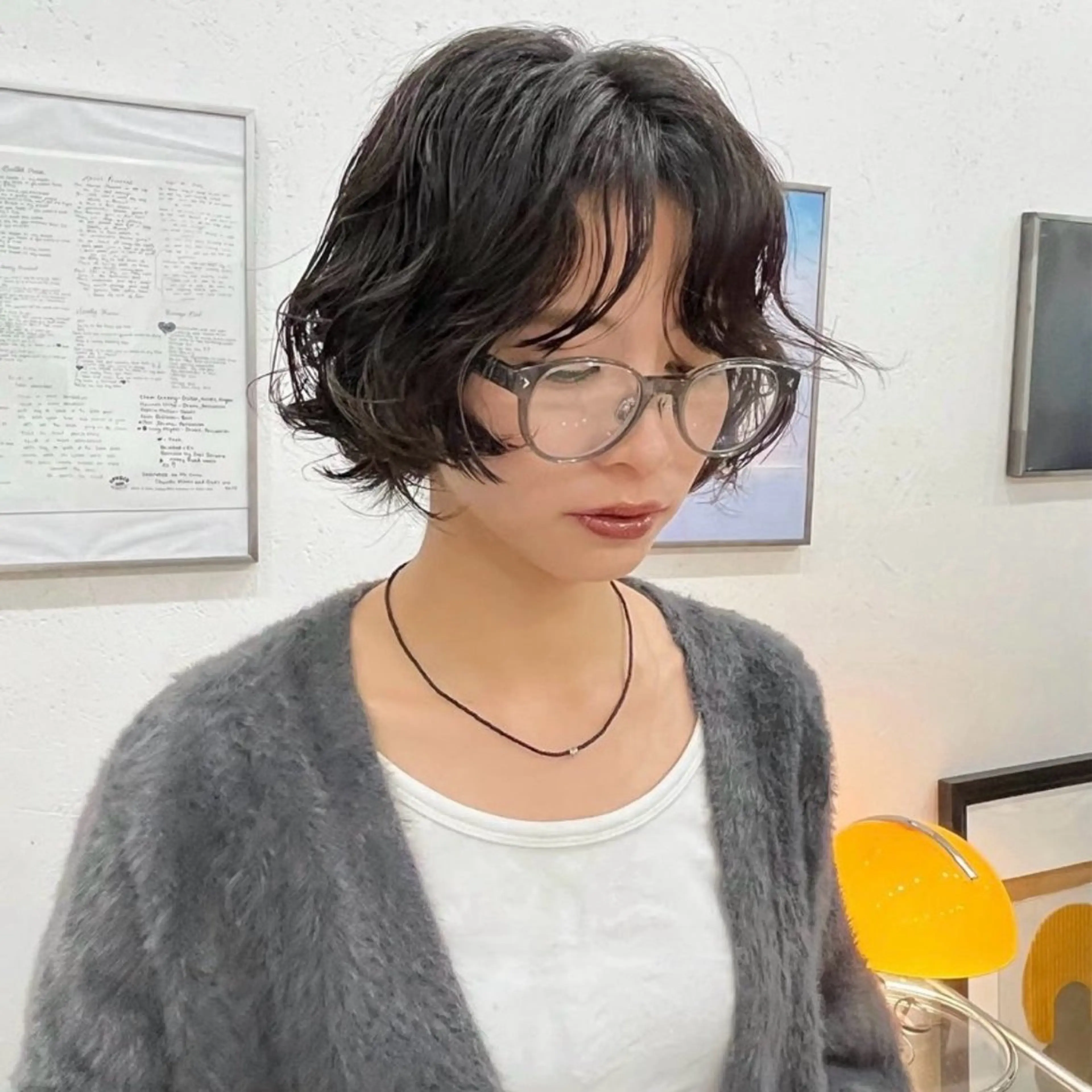 ショート カット パーマ ボブパーマ🥣KON コンナツミのヘアスタイル