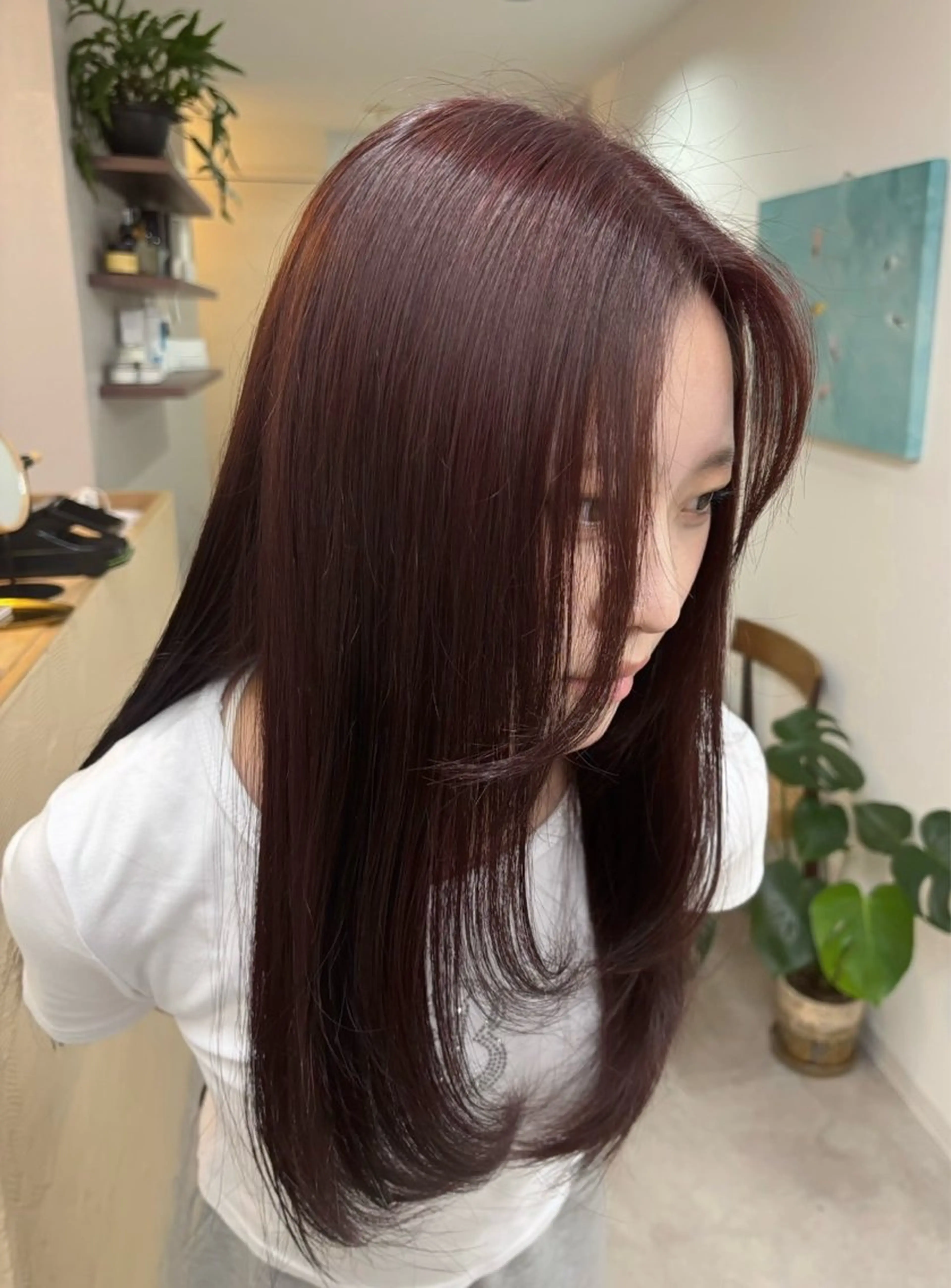 ロング カラー ラベンダーカラー ピンクカラー ピンクラベンダー ヘアカラー 權軒 真尋 /モデル様募集中のヘアスタイル