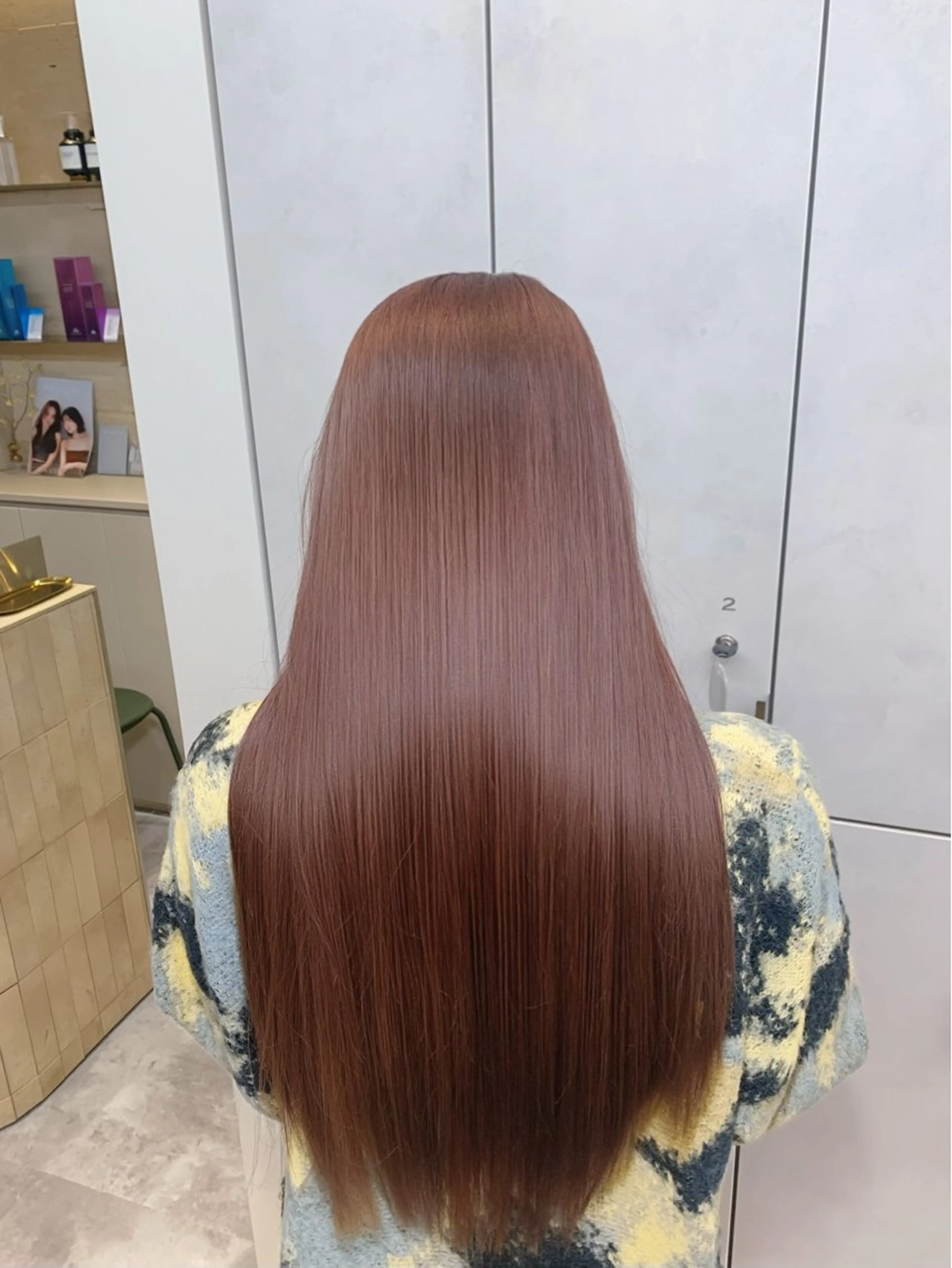 🌸春限定🌸似合わせカット❣️+🌈ダブルカラー🌈+💎3step髪質改善トリートメント💎の写真