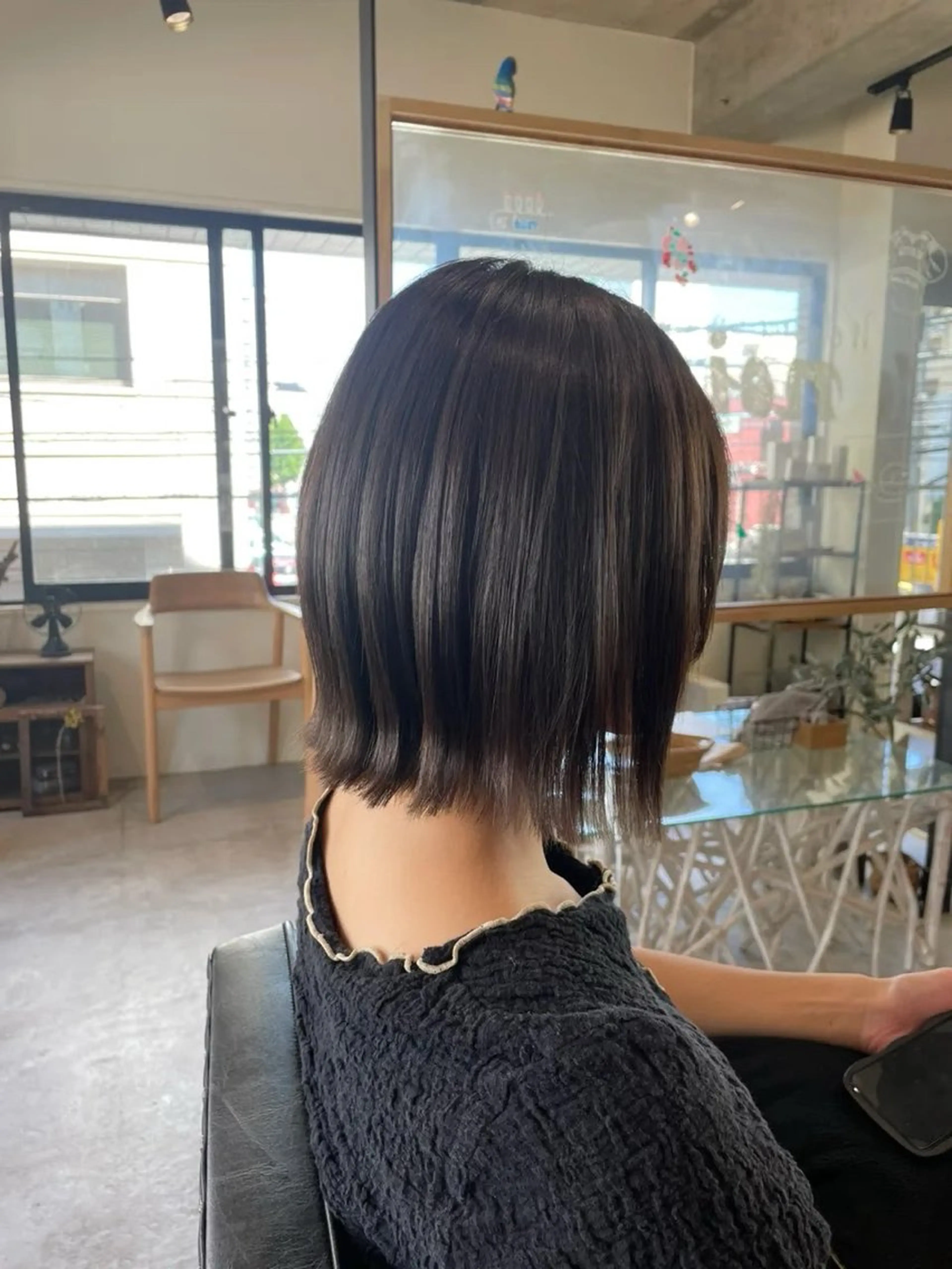 ミディアム 切りっぱなしボブ ボブ カット トリートメント KAHO(noi) 金山/水素カラーのその他イメージ