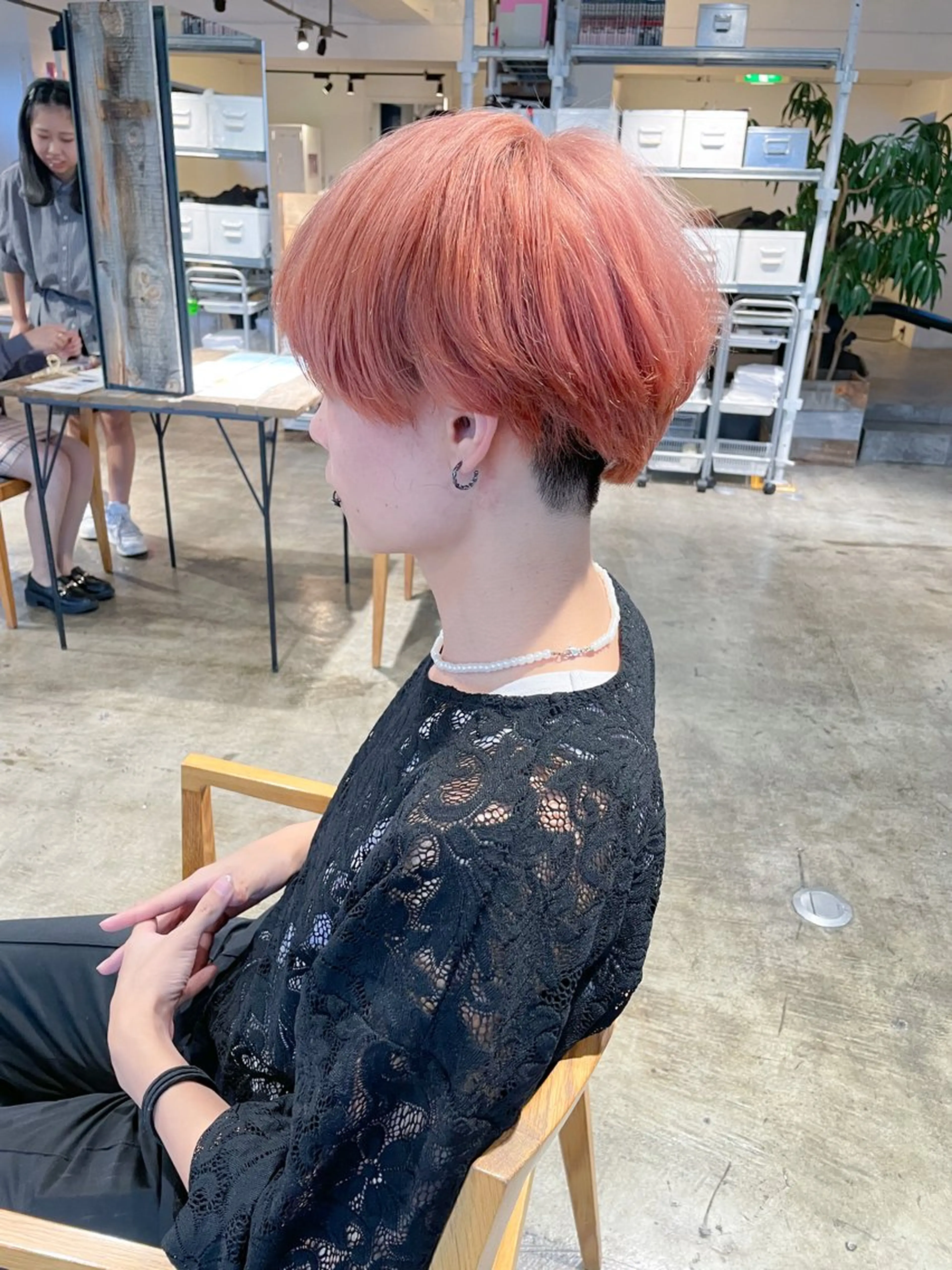 ショート カラー メンズ カット ヘアカラー トリートメント ハイトーン/レイヤー /ケアブリーチ石川治のヘアスタイル