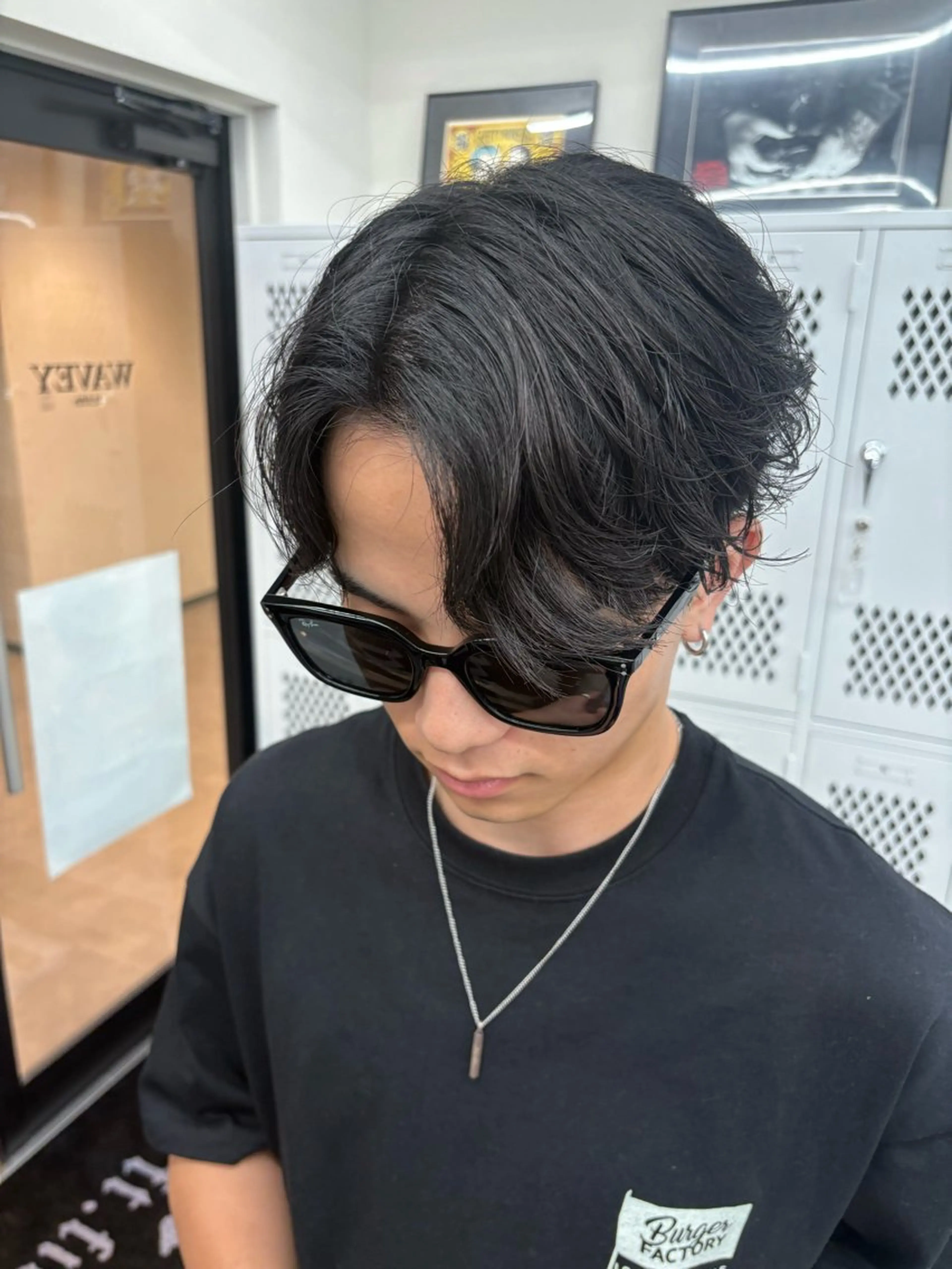 ショート パーマ ヘアアレンジ メンズ フェザーパーマ メンズパーマ 柊斗 /横浜パーマのヘアスタイル