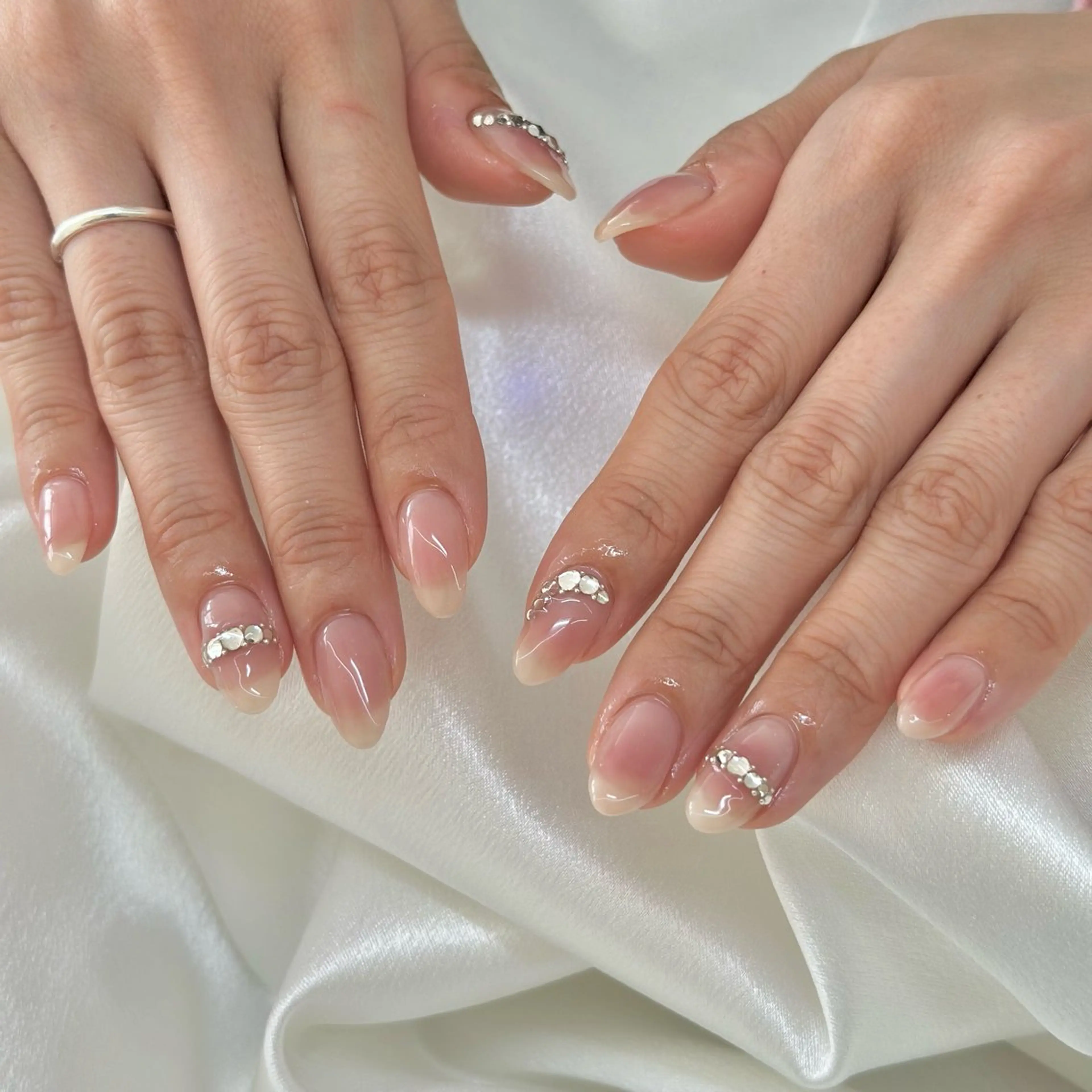 ネイル チークネイル ジェルネイル マグネットネイル パラジェル ショートネイル ハンドネイル fukuyasu rikaのネイルデザイン