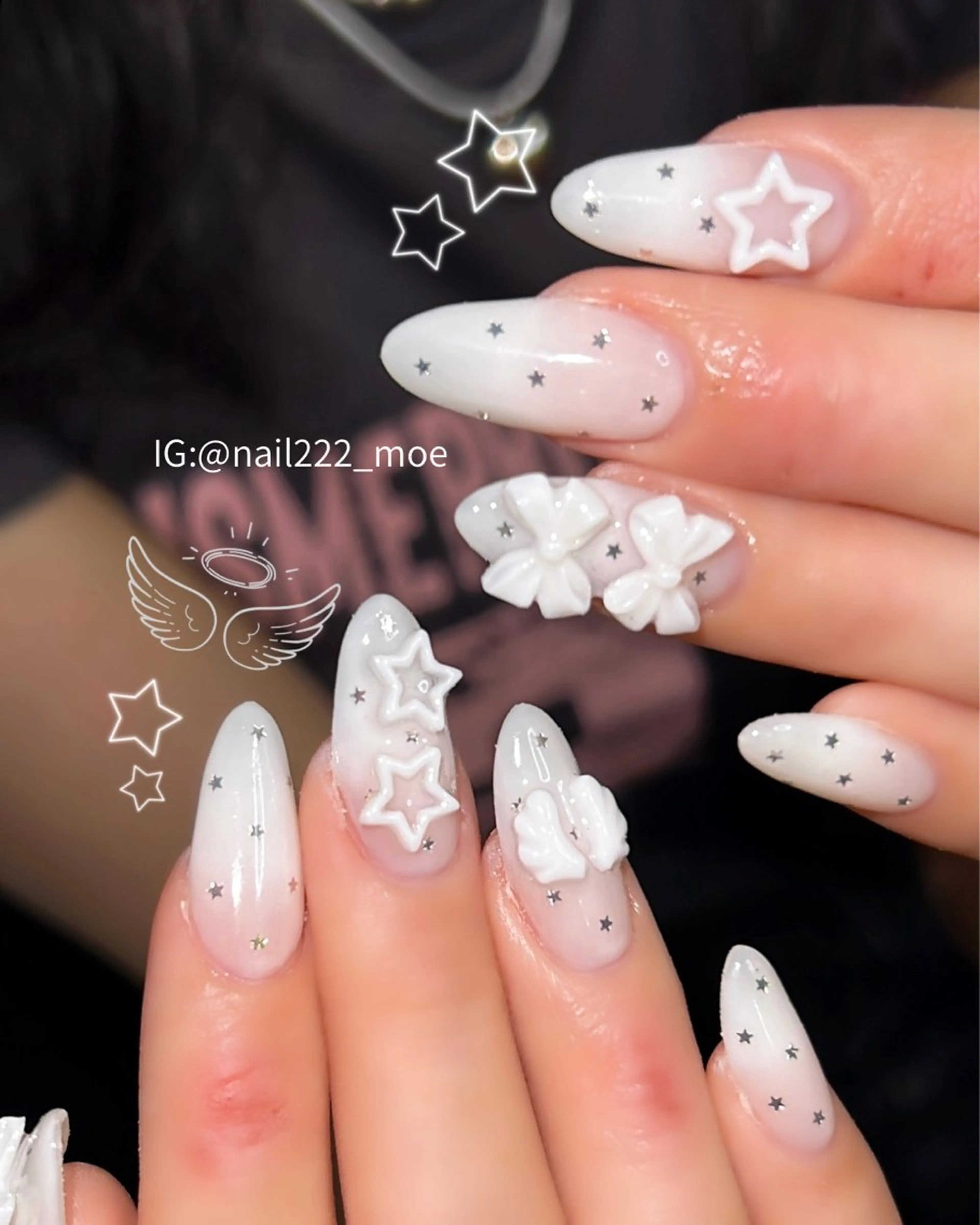 ネイル ハンドネイル ⟡.*222⋰˚☆ MöEのネイルデザイン