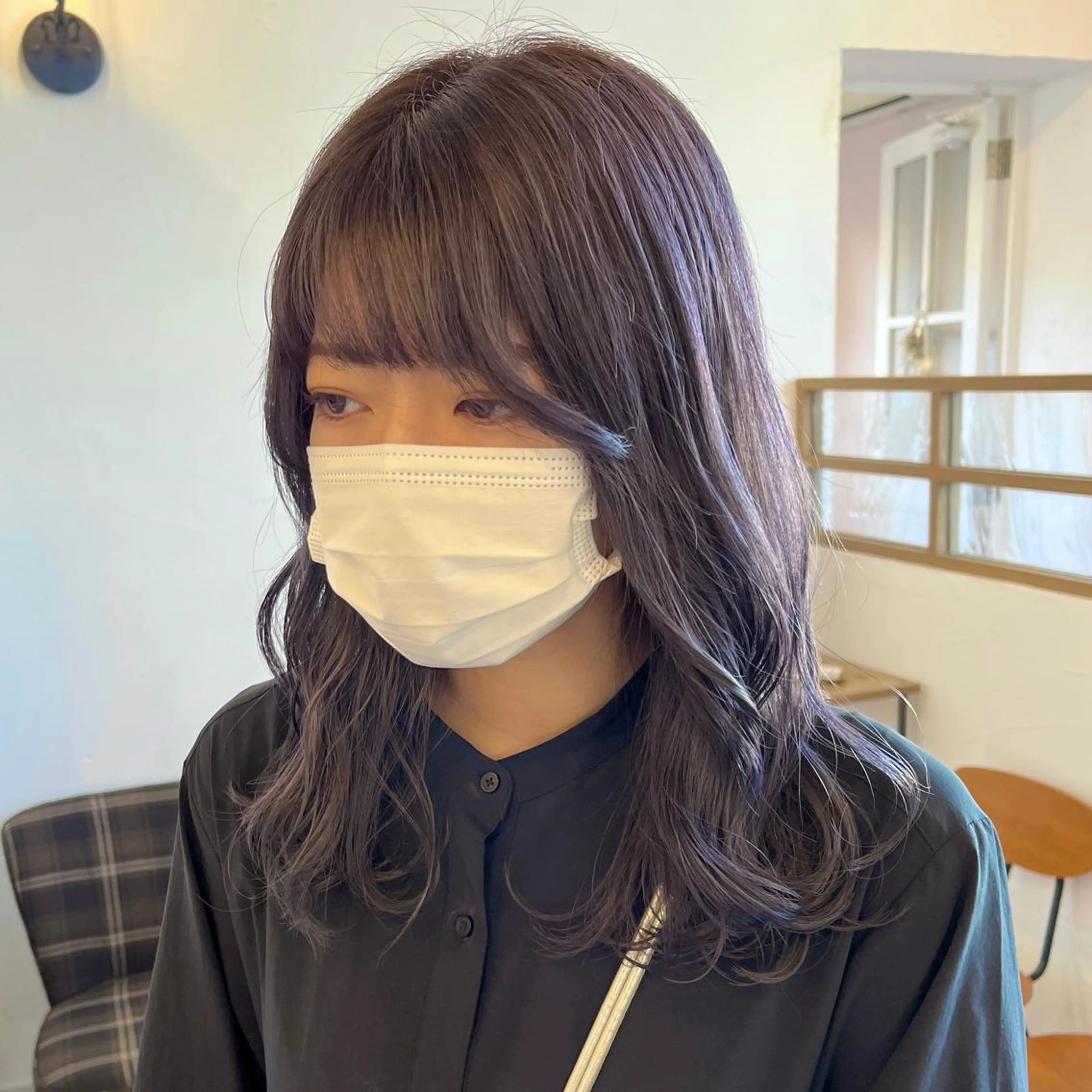 ロング カラー 透明感カラー ラベンダーカラー ラベンダーグレー 伊藤ゆかり/髪質改善 /透明感カラーのヘアスタイル