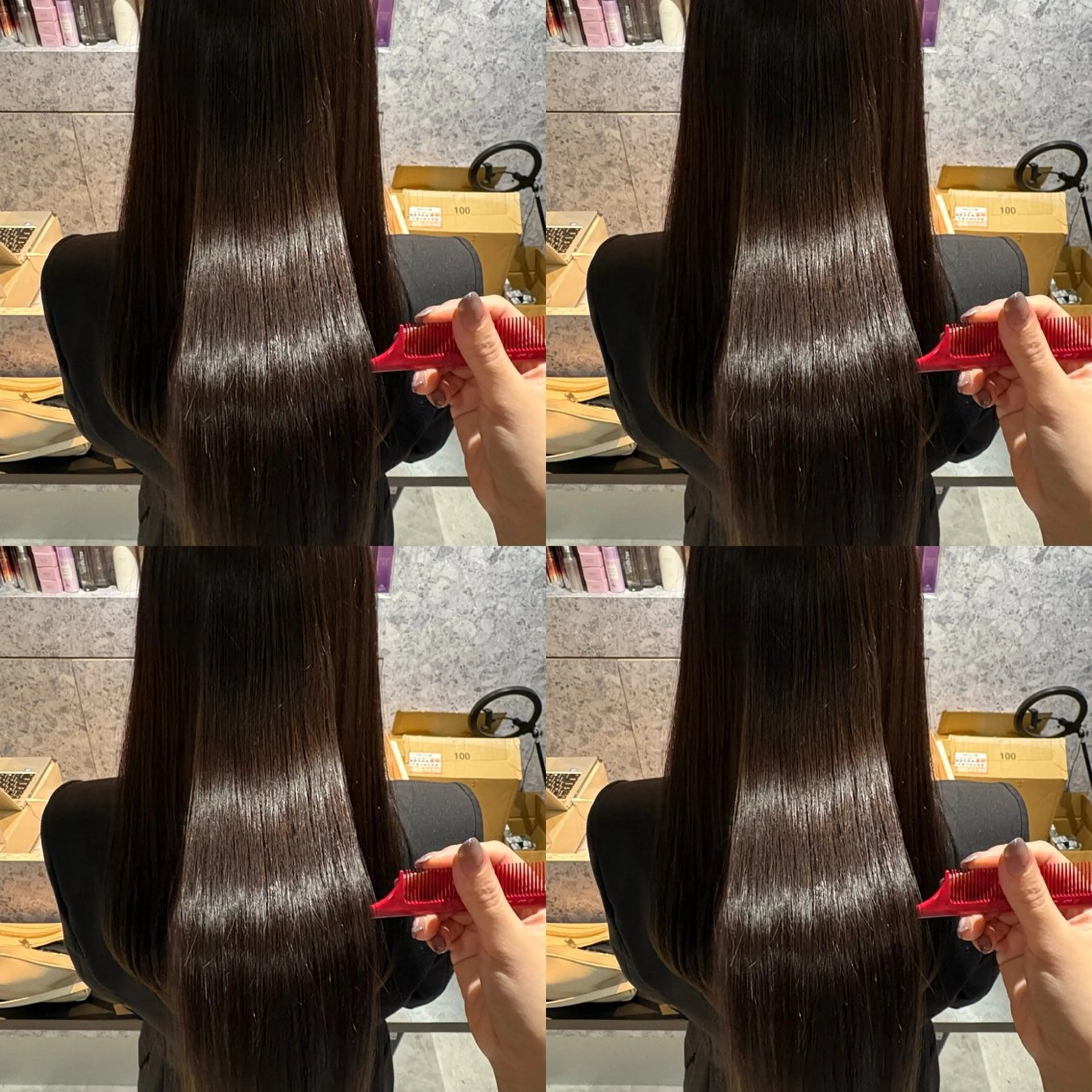 💎 髪質改善ウルトワ 💎 カット + プレミアム縮毛矯正 + トリートメント💎 《minimo限定》の写真