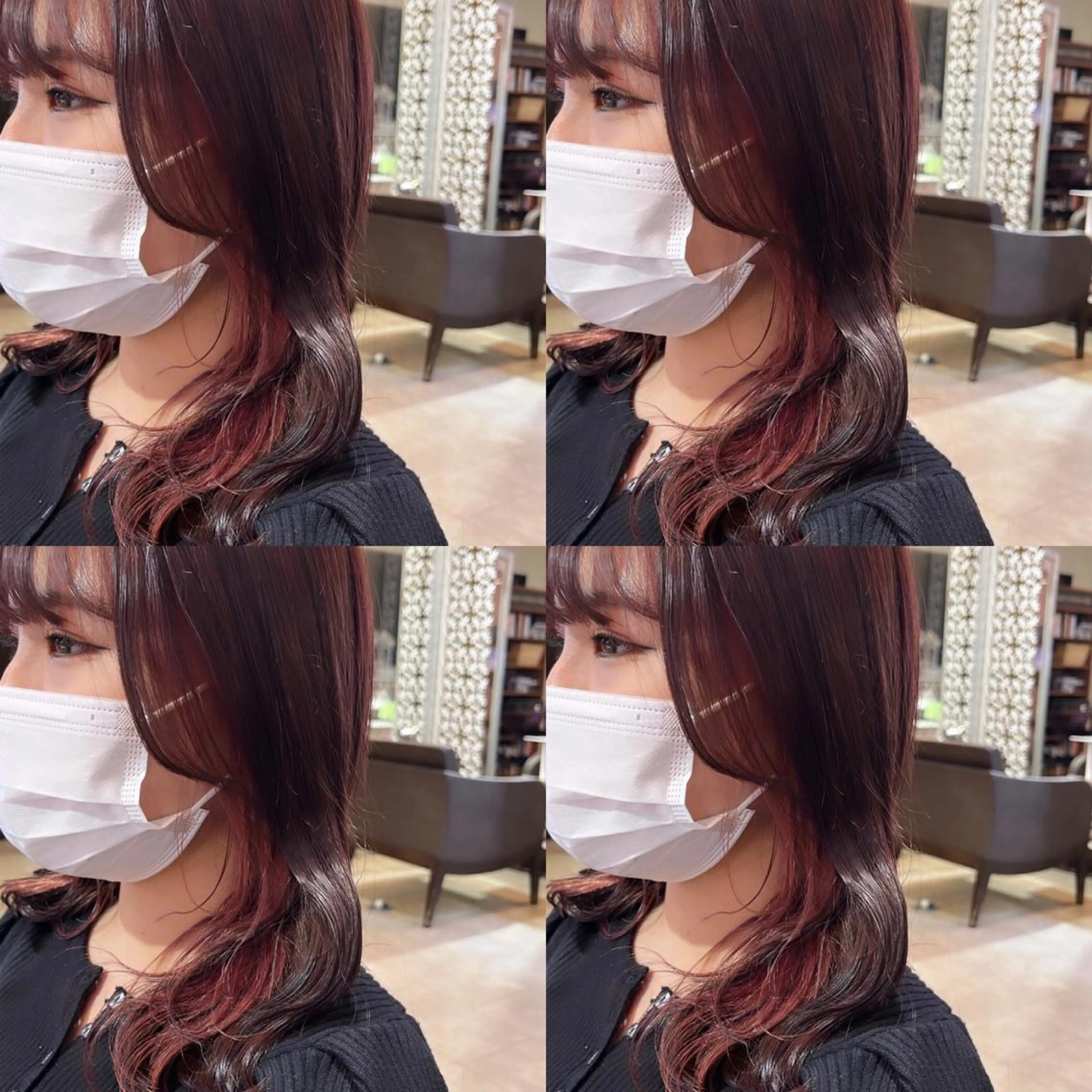 セミロング カラー 髪質改善･縮毛矯正 特化･ユウシンのヘアスタイル