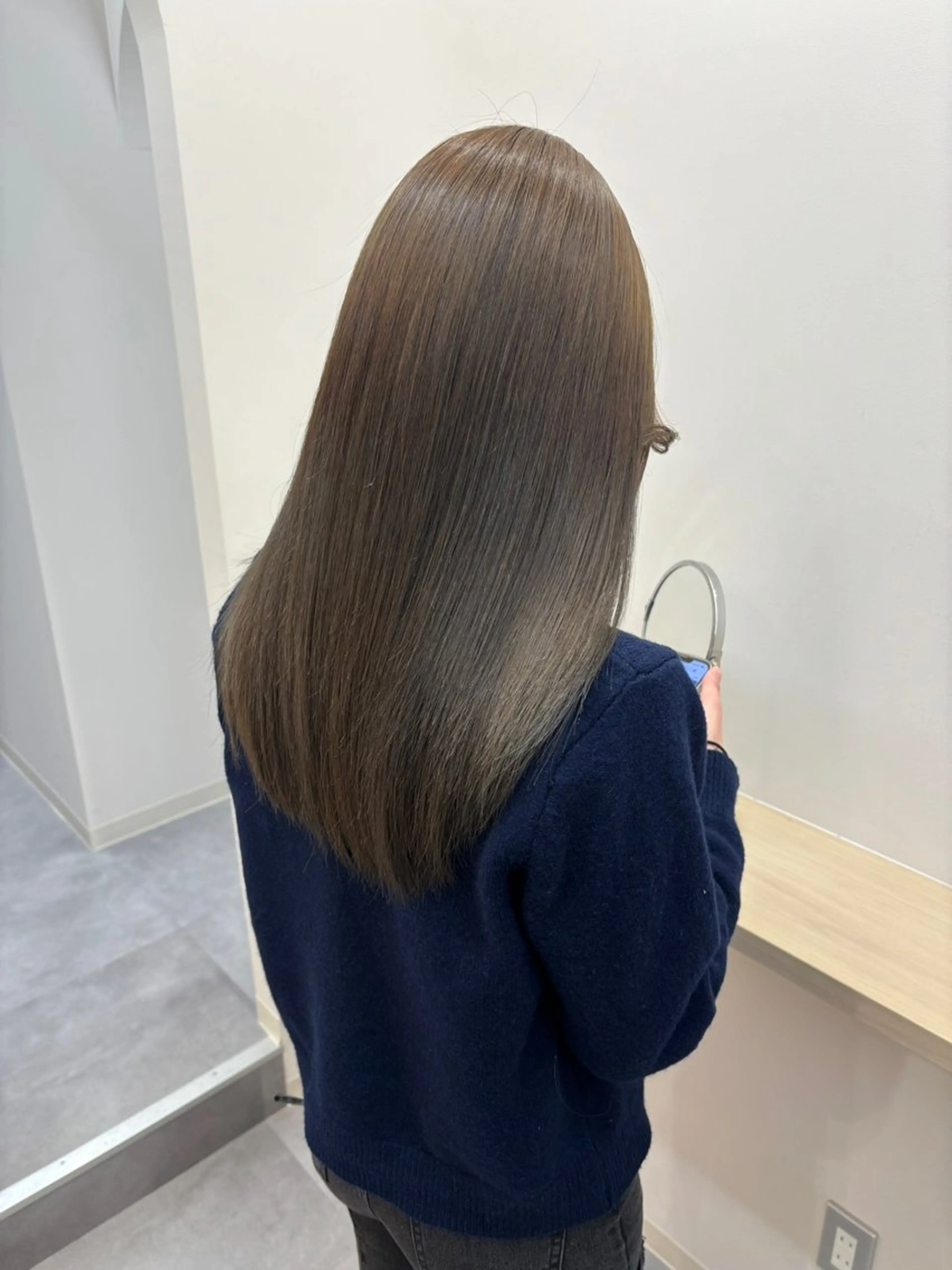 ミディアム トリートメント ヘアカラー トリートメント とき/髪質改善/透明 感カラー☘️のヘアスタイル