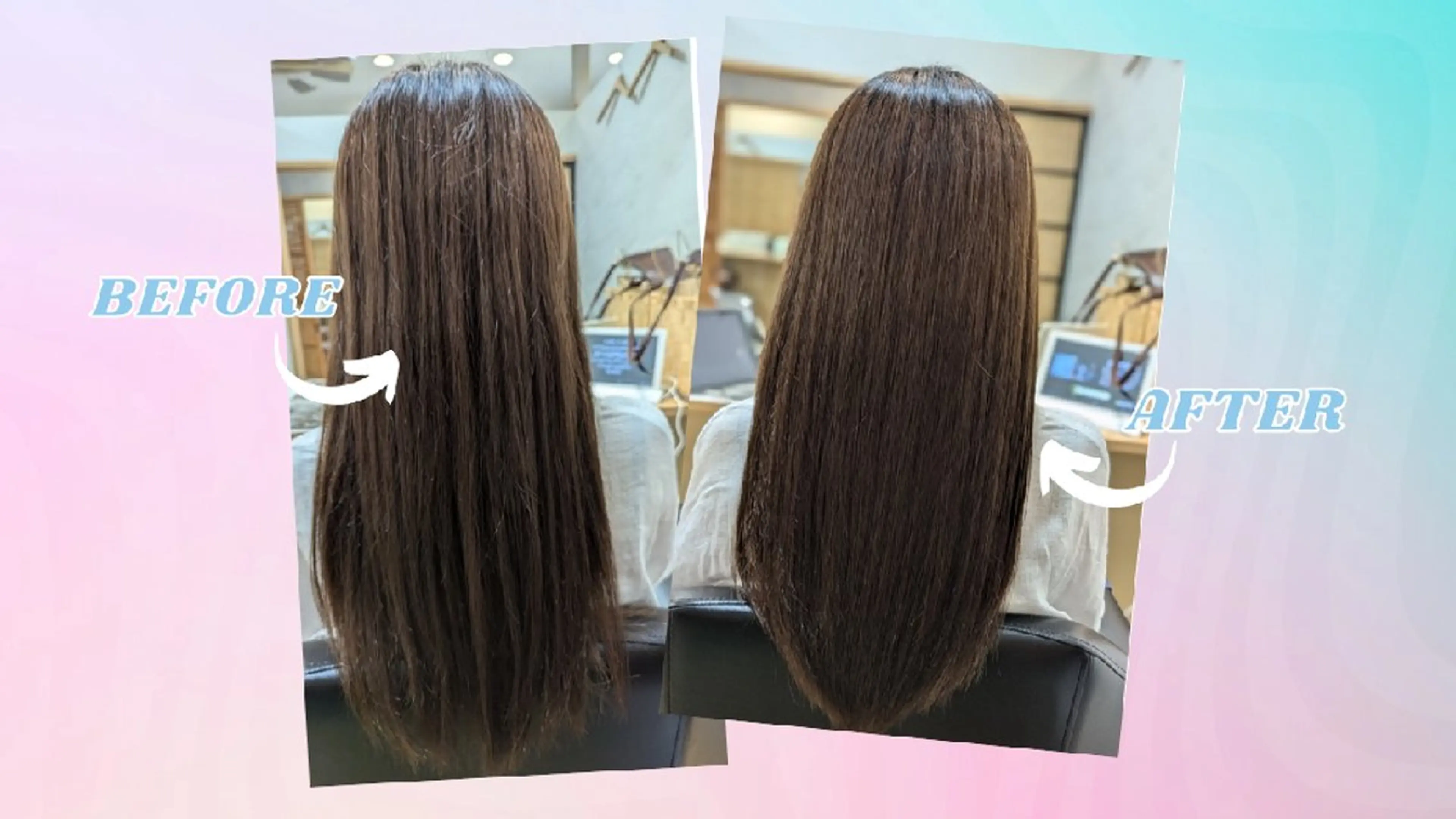 ロング カット トリートメント 髪屋こころ 峯村 衣舞のヘアスタイル