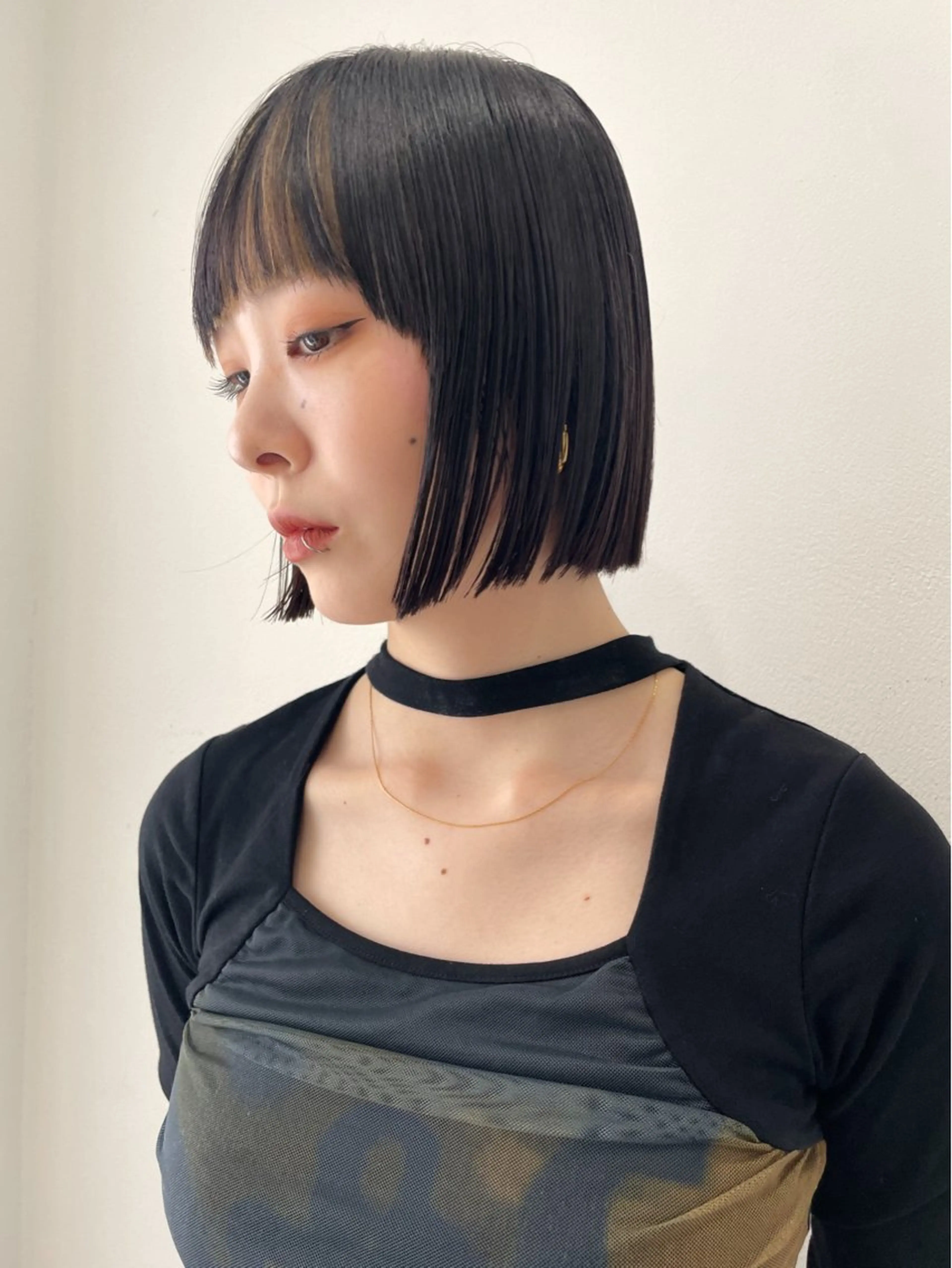 ショート カラー 切りっぱなしボブ ボブ HIBIKI/原宿 ハッシュカット🪄のヘアスタイル