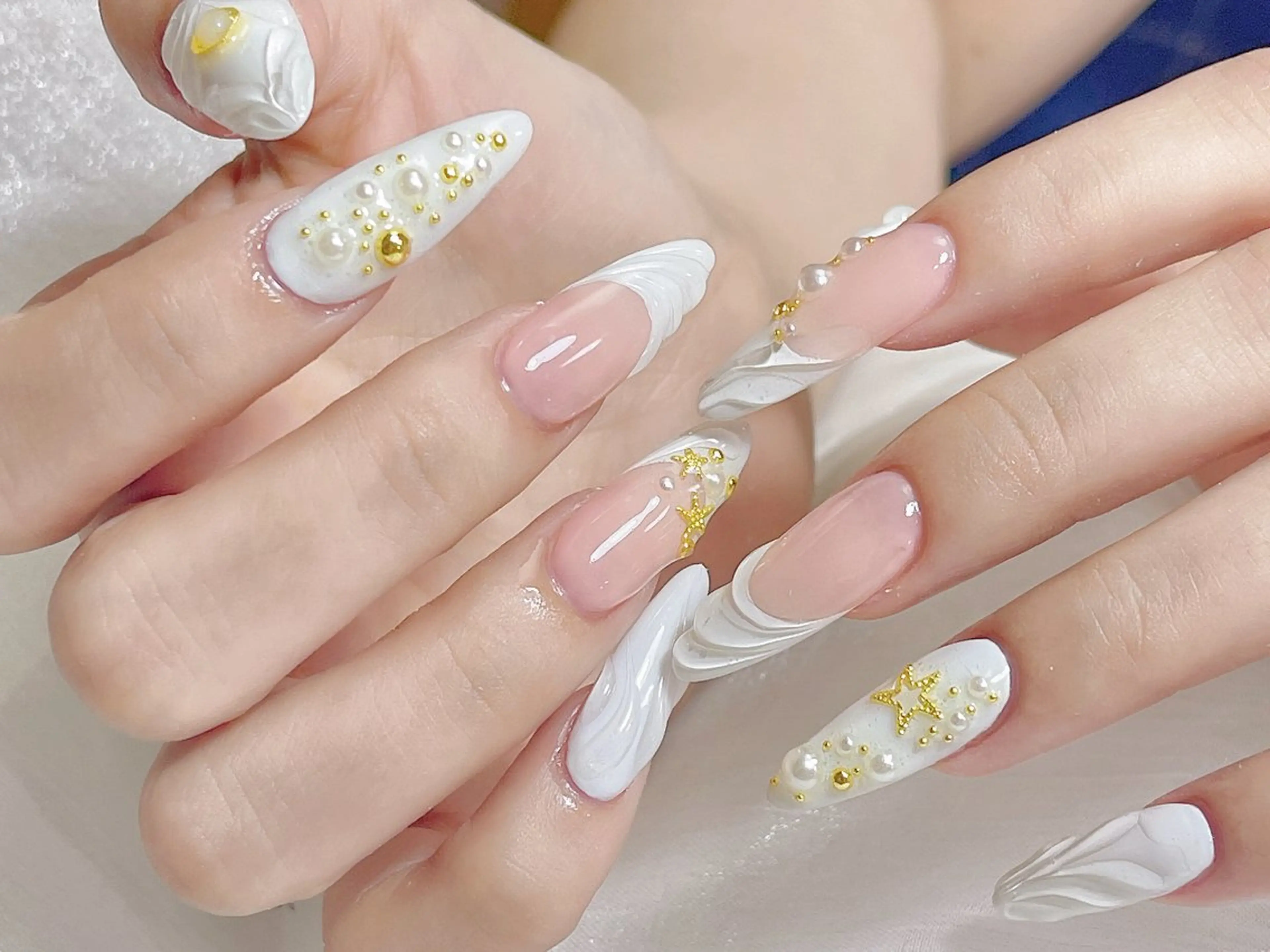 ネイル ハンドネイル 🎀ネイルサロン エクラYUI🎀のネイルデザイン