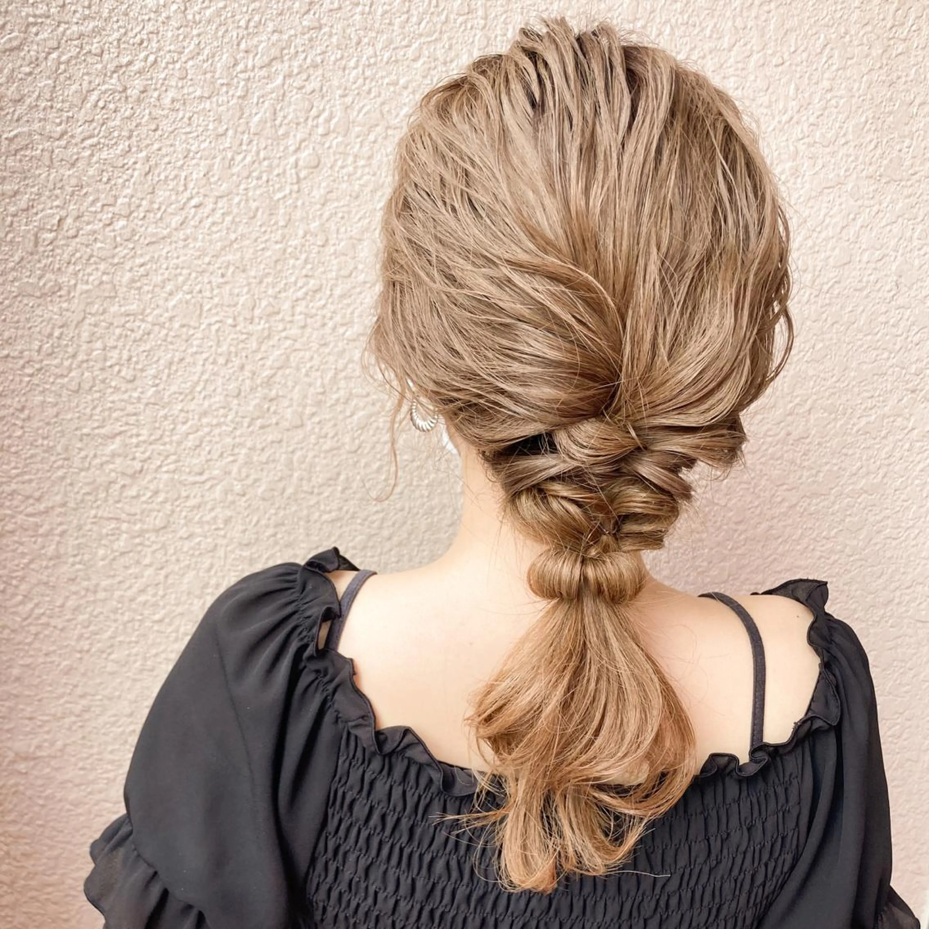 ミディアム ヘアアレンジ ヘアセット KAJI MANAMIのヘアスタイル