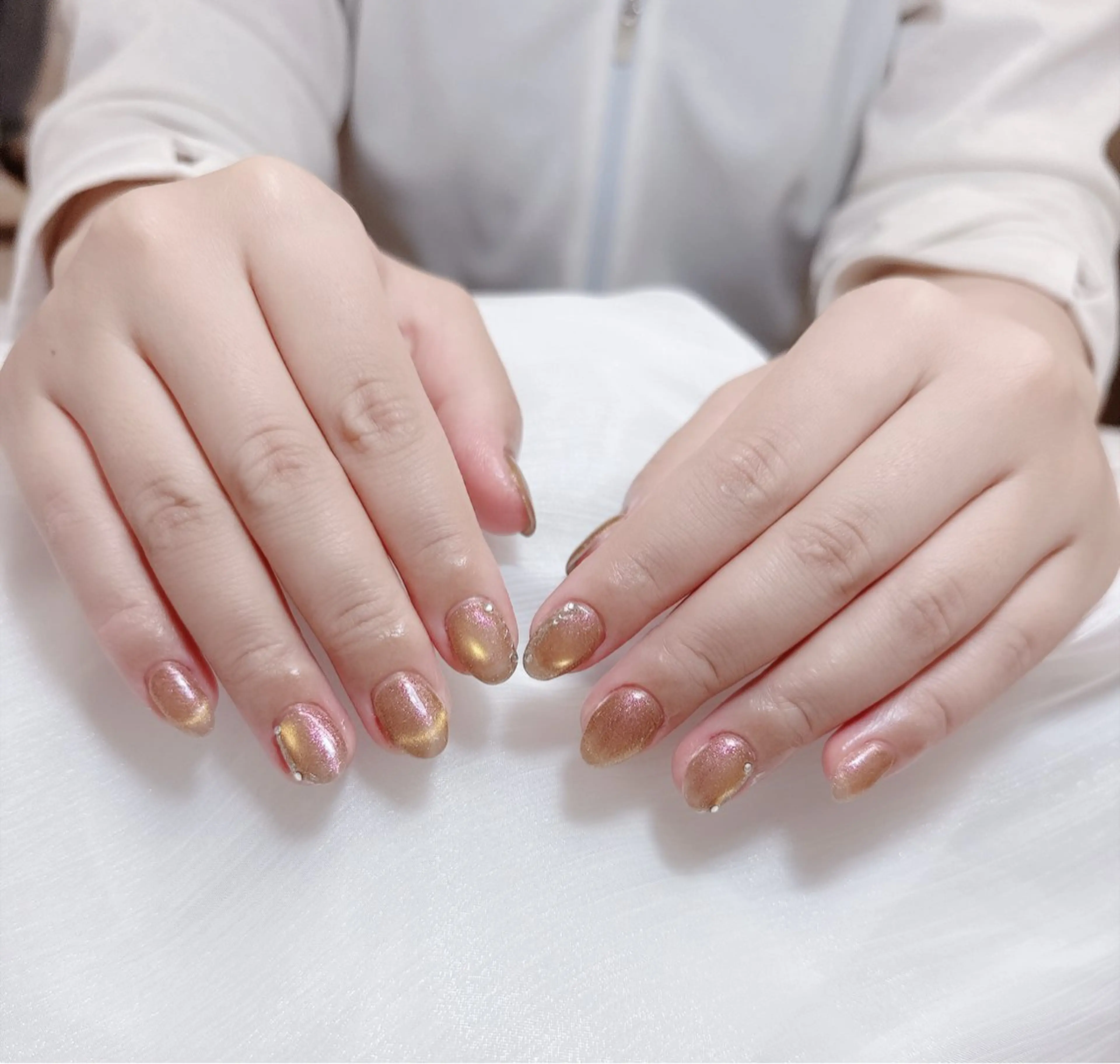 ネイル チークネイル フレンチネイル グラデーション キラキラネイル 韓国ネイル 陳 rinaのネイルデザイン