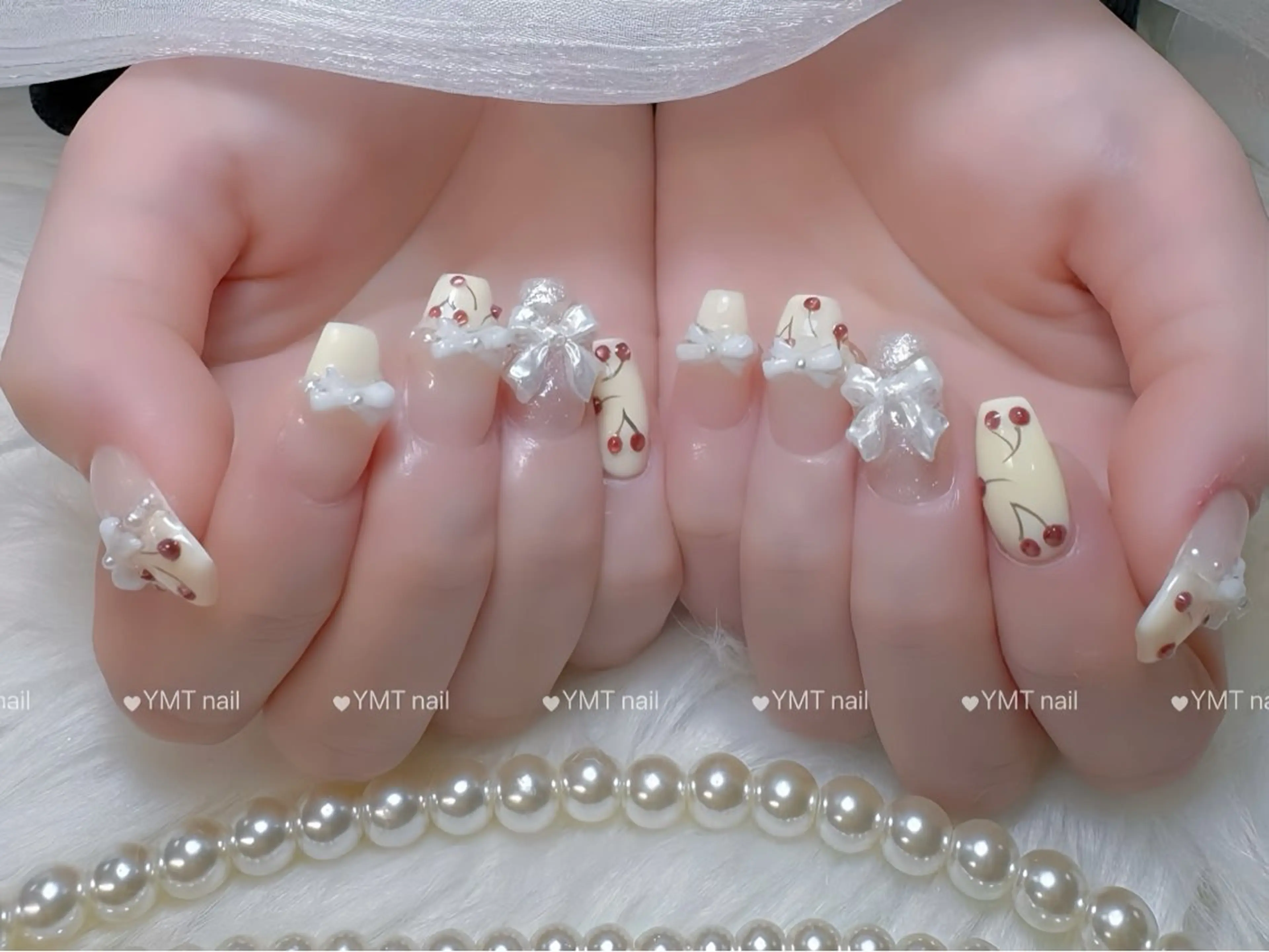 ネイル 長さ出し フットネイル ジェルネイル 韓国ネイル マグネットネイル ハンドネイル YMT NailStudioのネイルデザイン