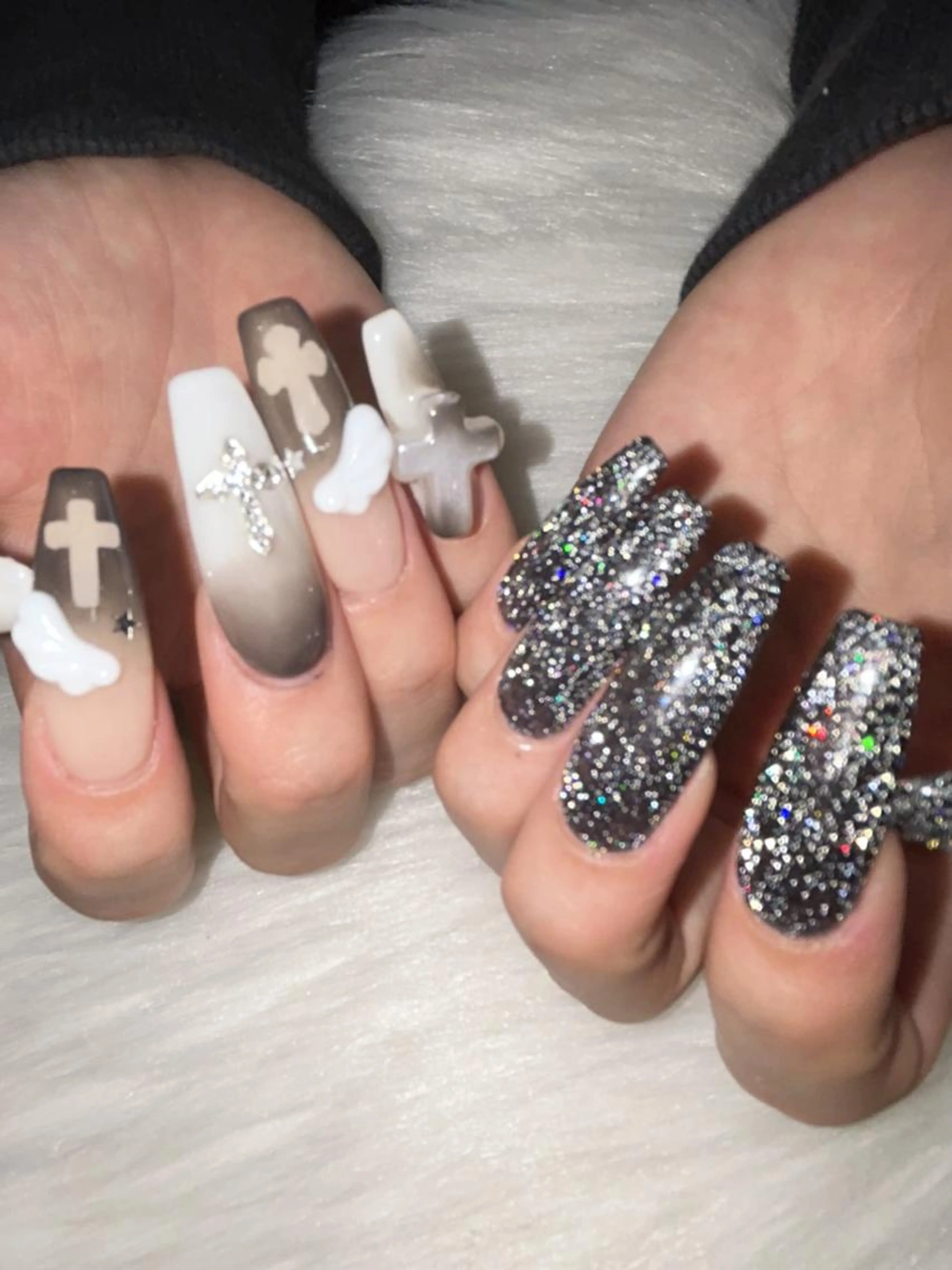 長さだし10本グラデーション×パーツつけ放題の写真