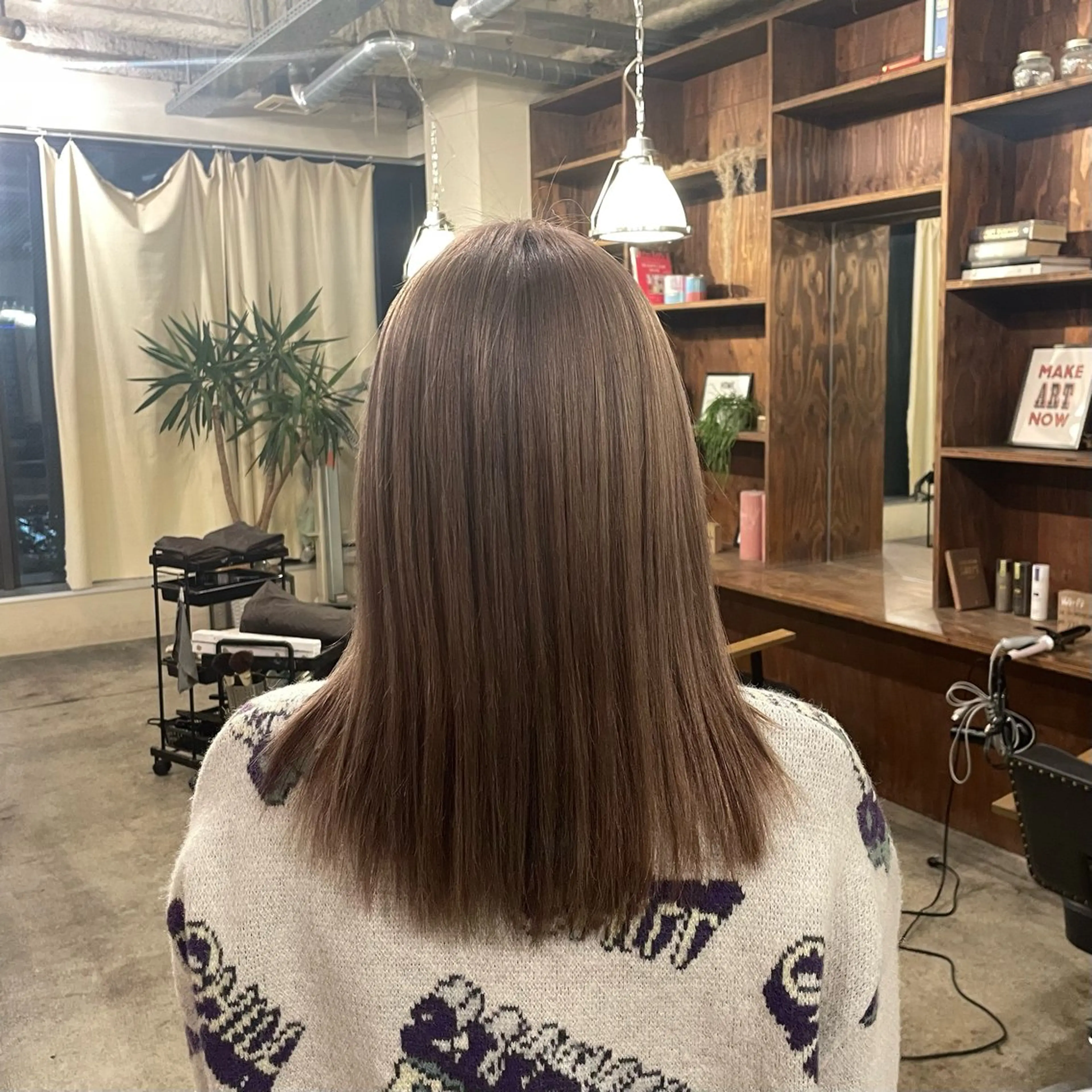 セミロング カラー カット ヘアカラー トリートメント theBRIDGE/ 神谷ゆうなのヘアスタイル