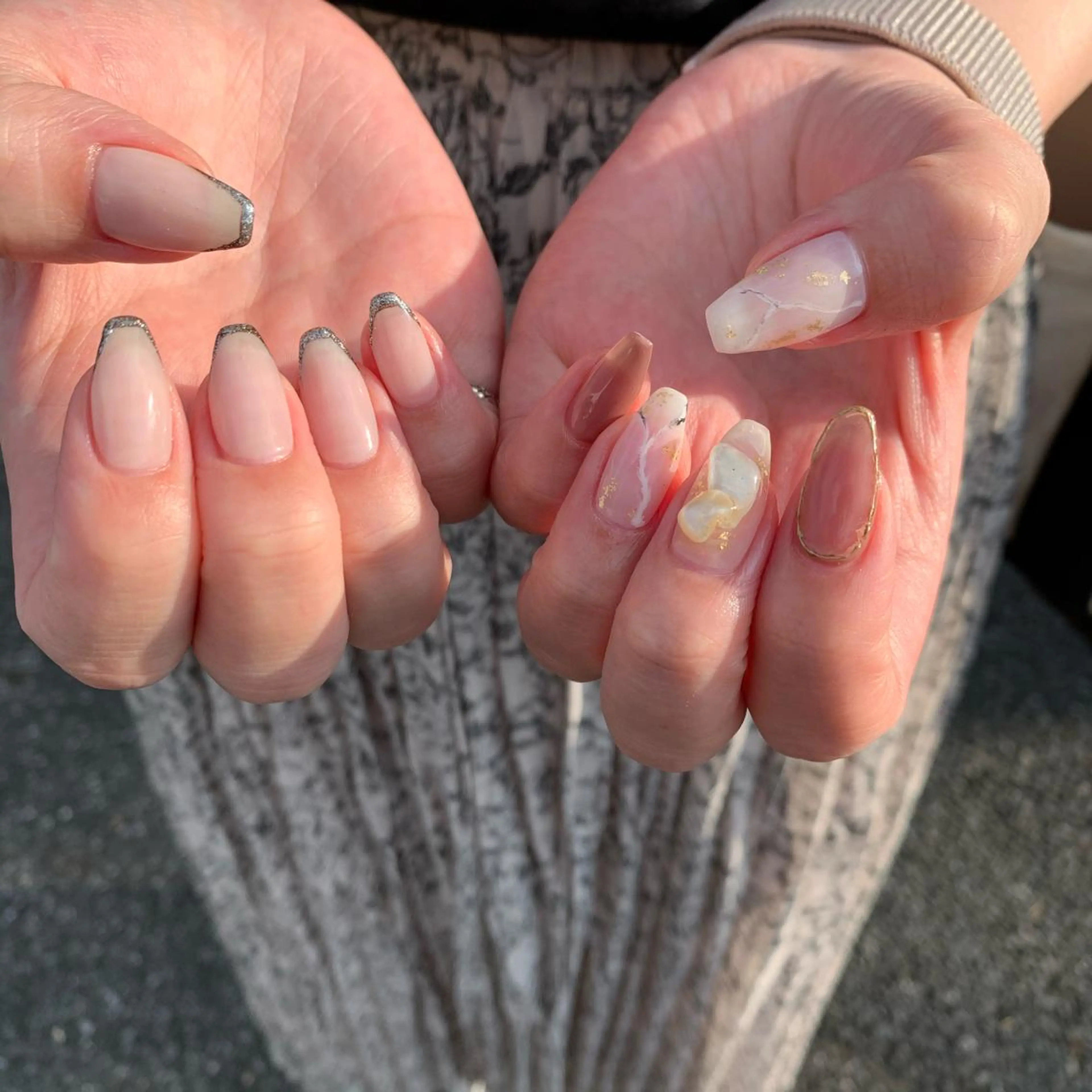 ネイル フレンチネイル ハンドネイル 佐藤 穂乃香のネイルデザイン