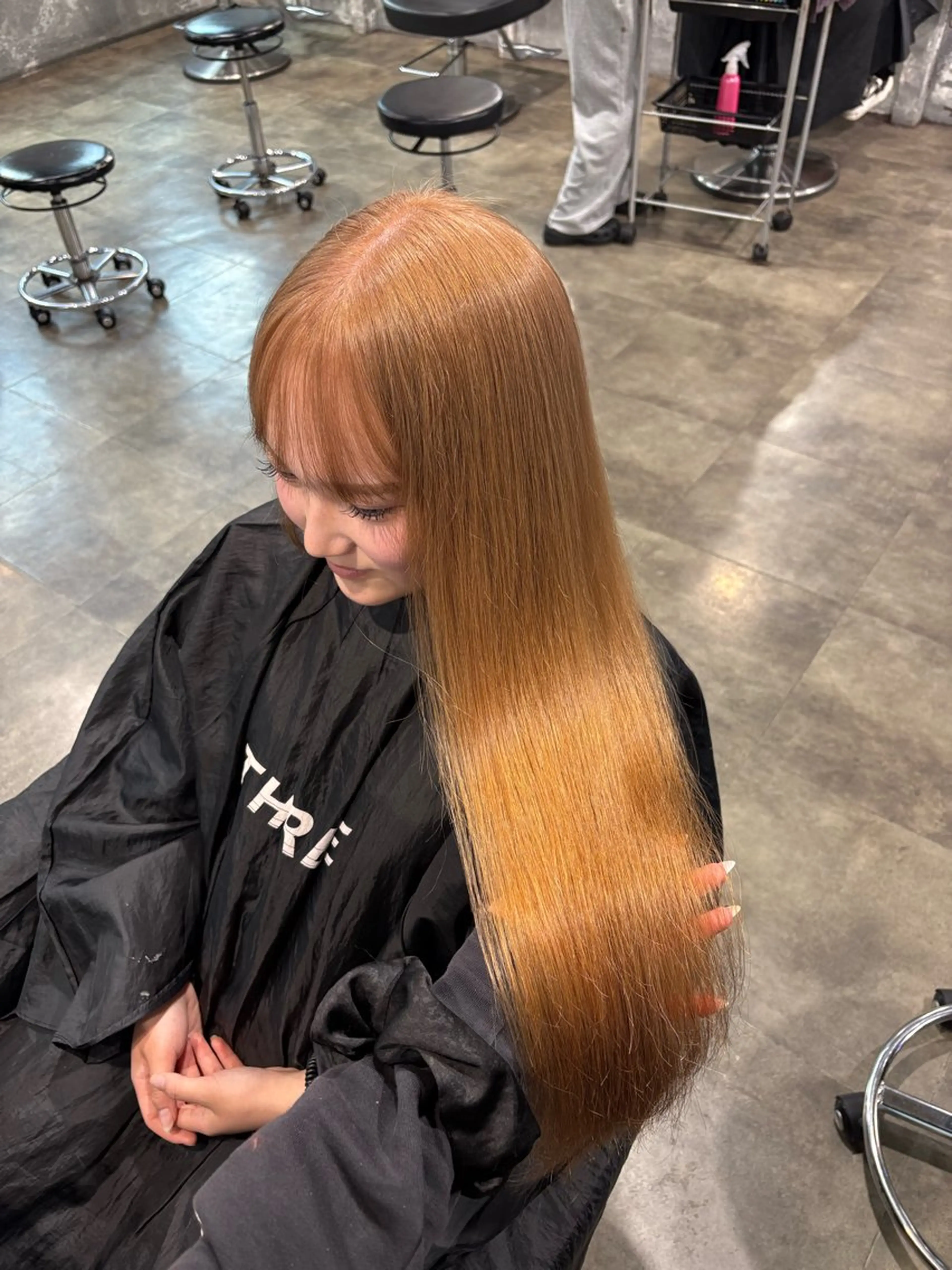 カラー ヘアカラー トリートメント 透明感ベージュ🤎 ナチュラルレイヤーのヘアスタイル