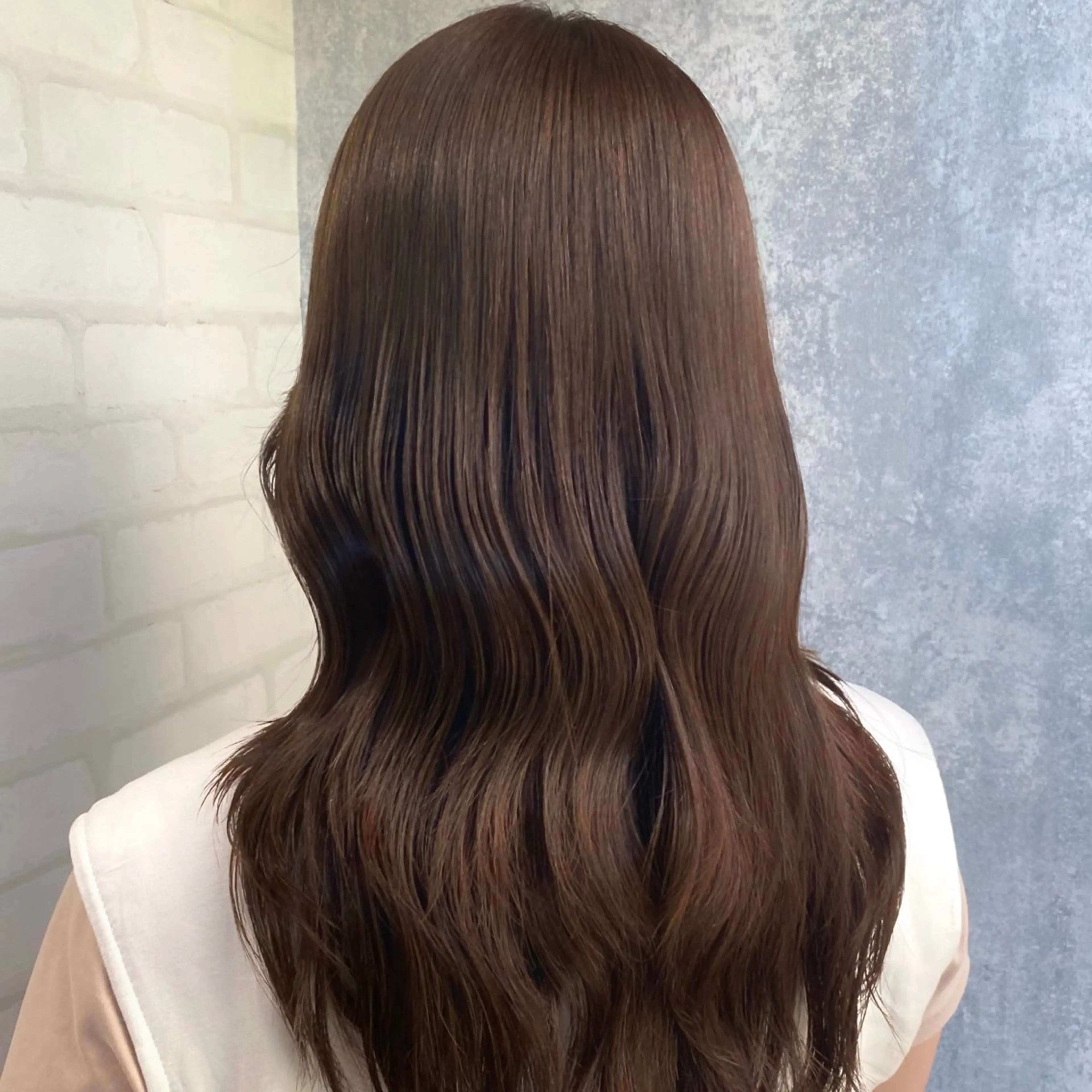 ロング カラー 透明感カラー カット ヘアカラー トリートメント shiori/透明感 /顔周り/髪質改善のヘアスタイル