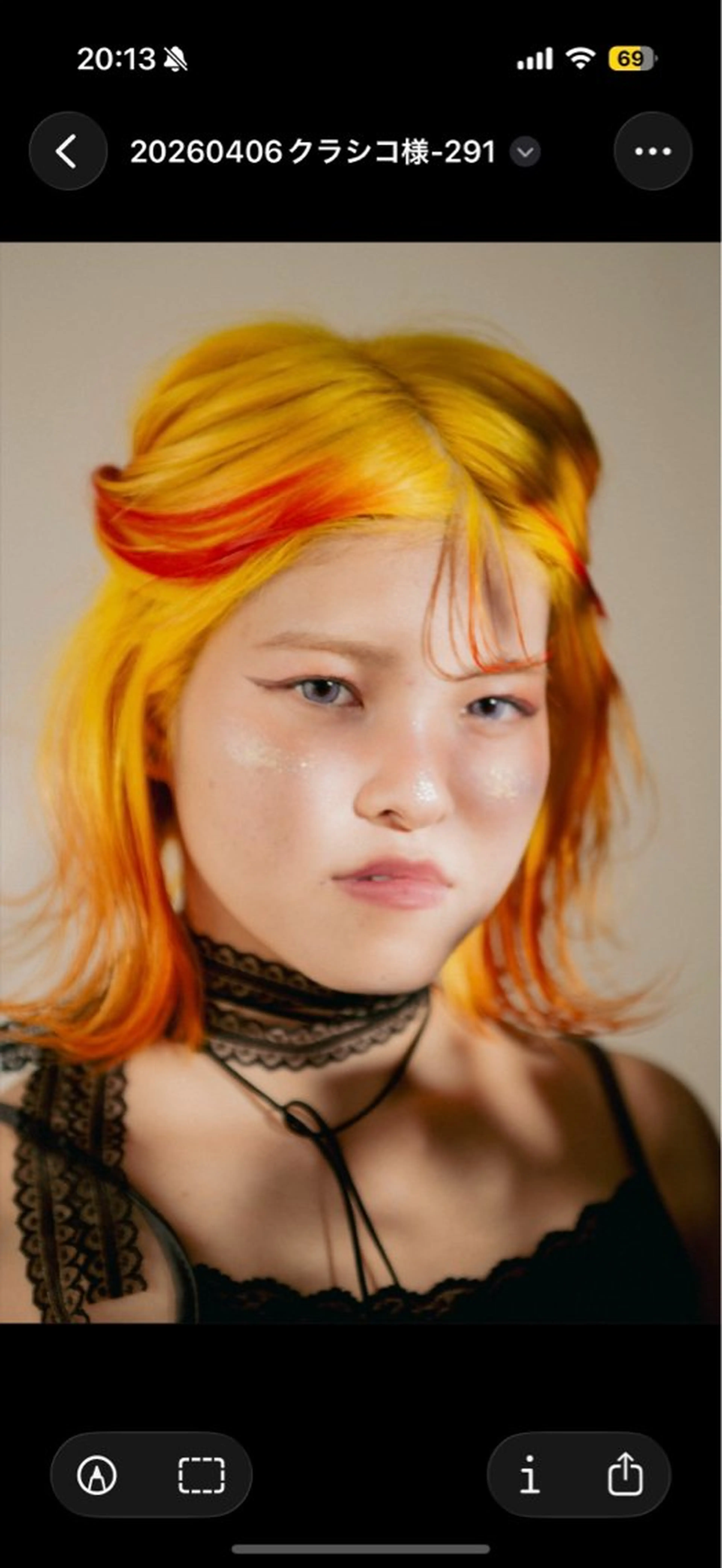 カラー おおもり りほのヘアスタイル