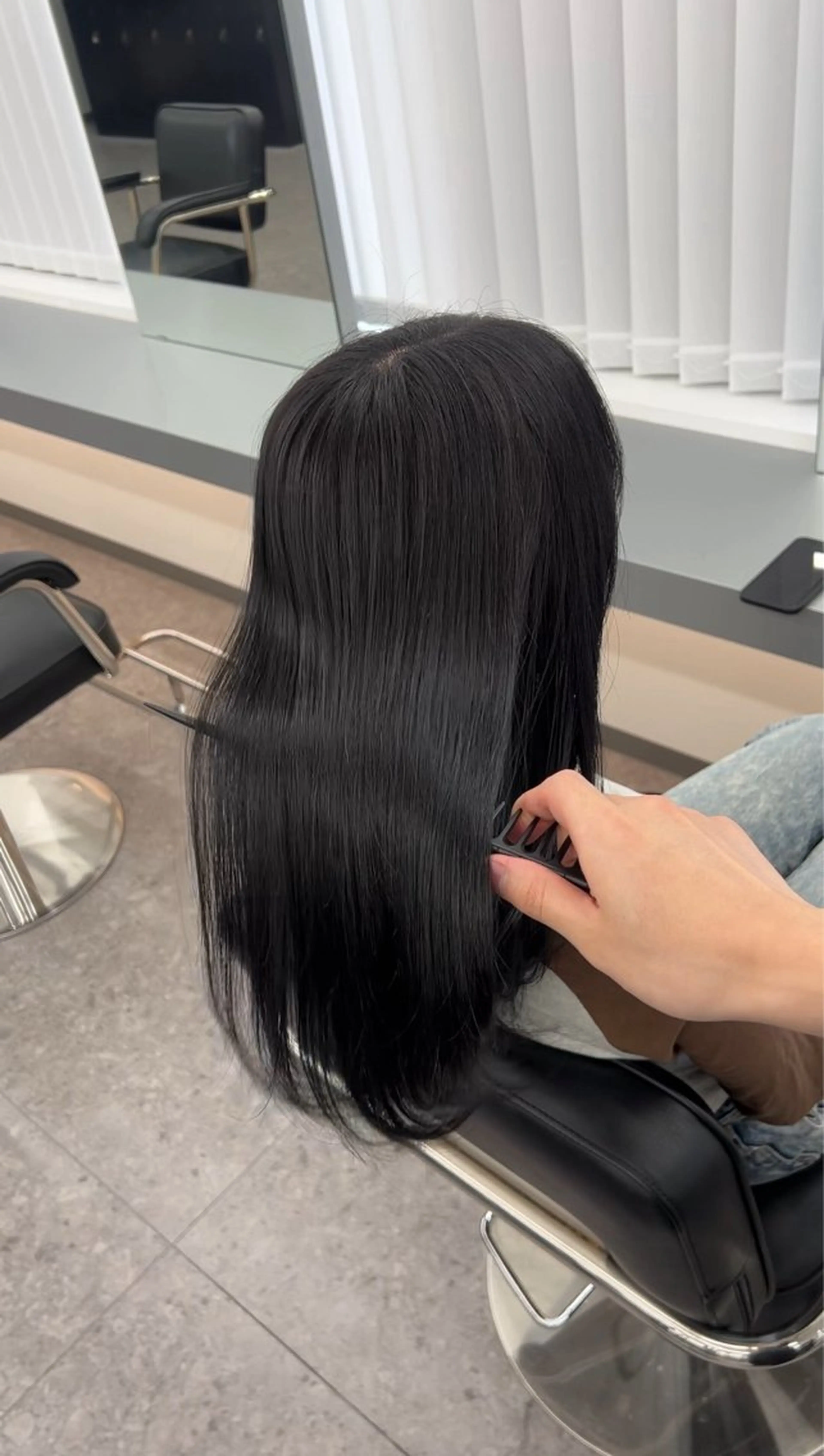 セミロング 髪質改善ストレート Kantaのヘアスタイル