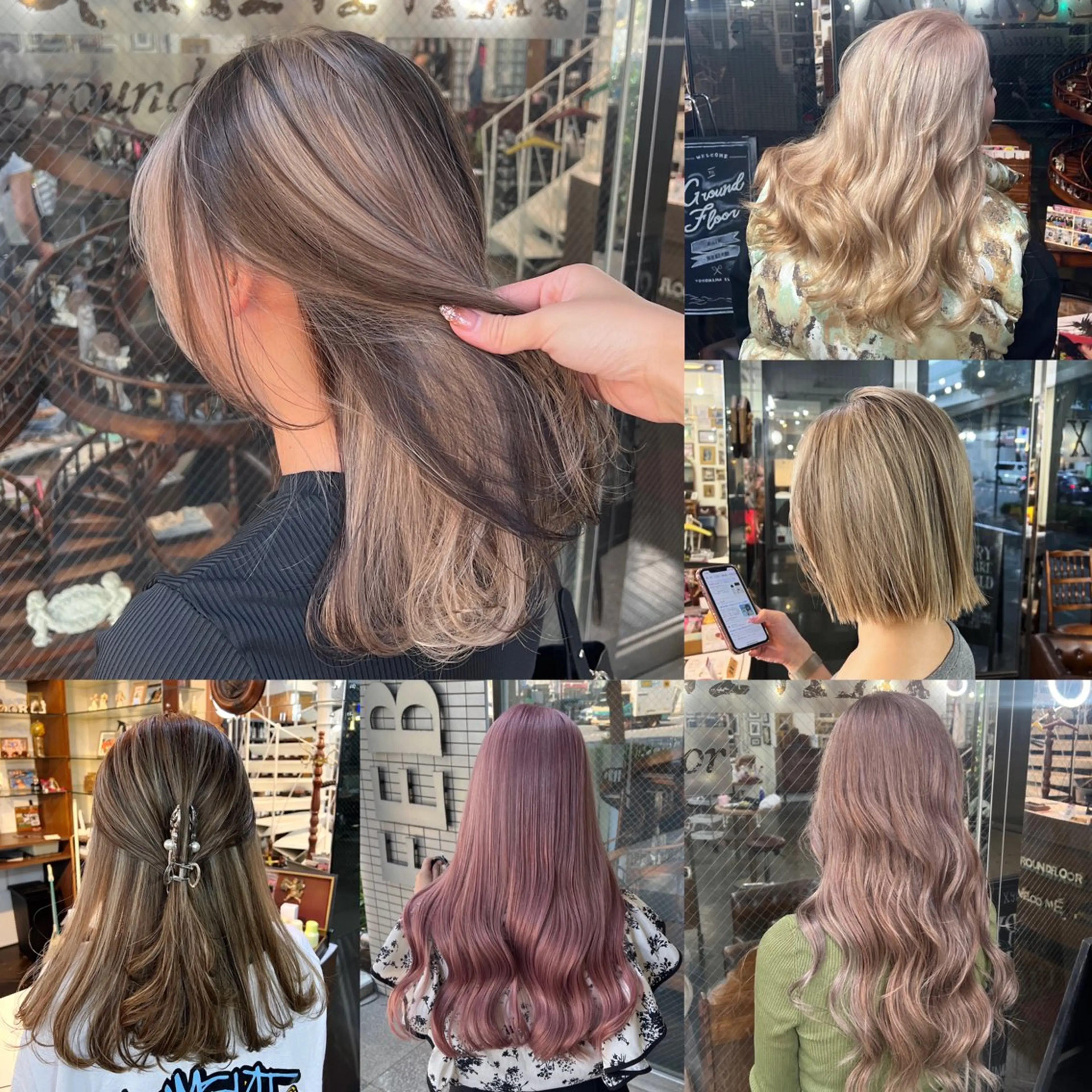 ロング カラー ハイライト/レイヤー /ハイトーン/AOIのヘアスタイル