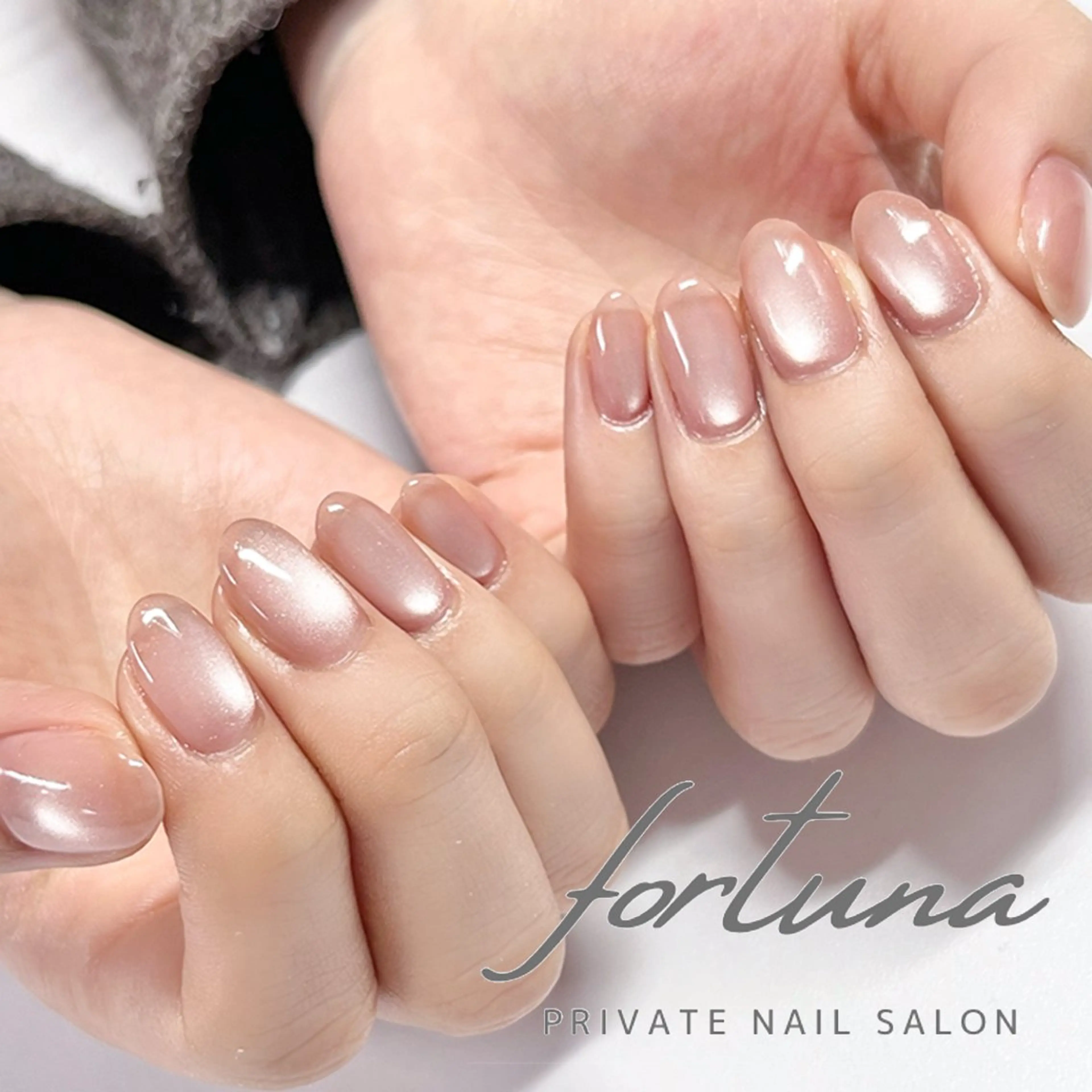 ネイル マグネットネイル シンプルネイル ハンドネイル fortuna 武藤裕美のネイルデザイン