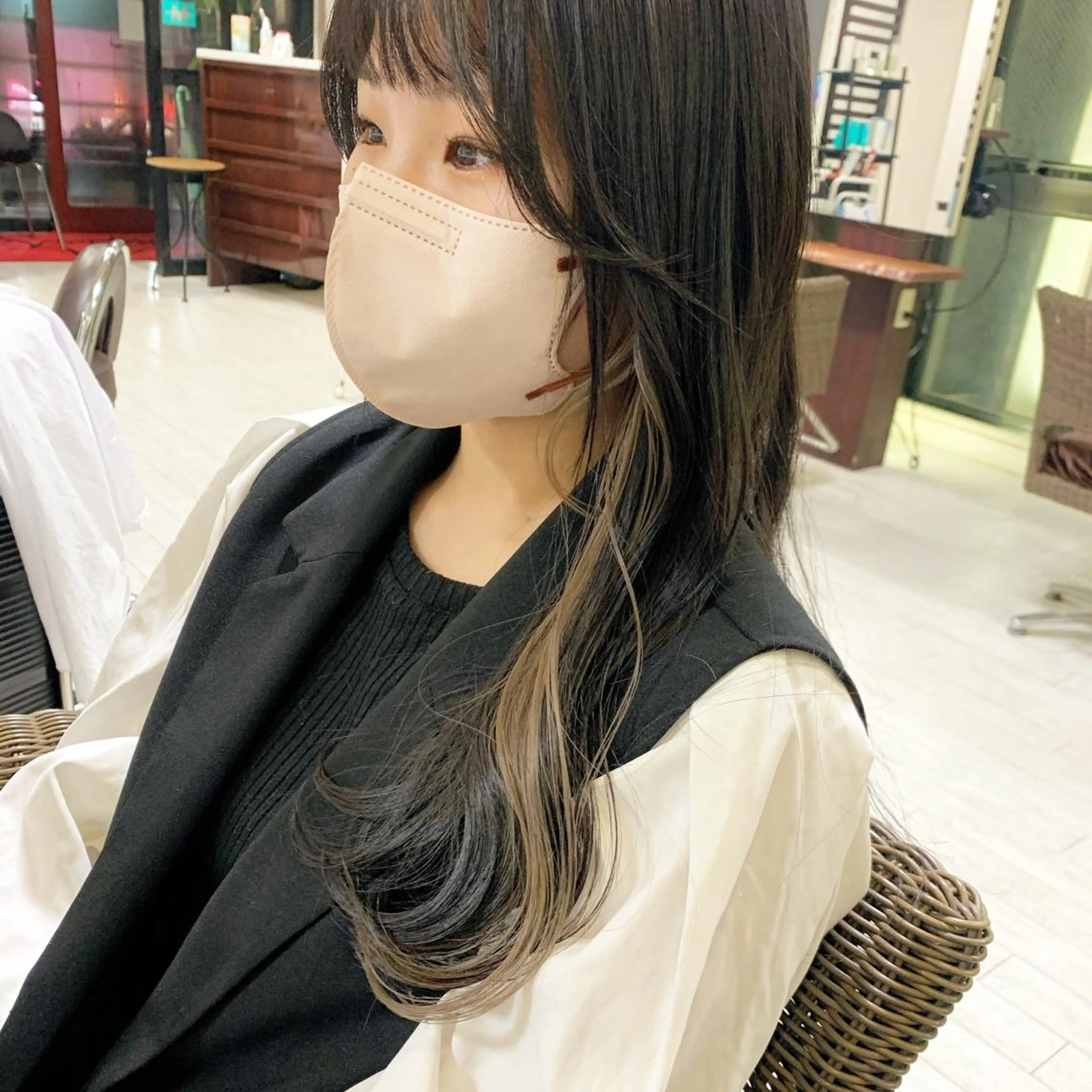 ロング ロング カット ヘアカラー トリートメント マルナ本店 ペコのヘアスタイル