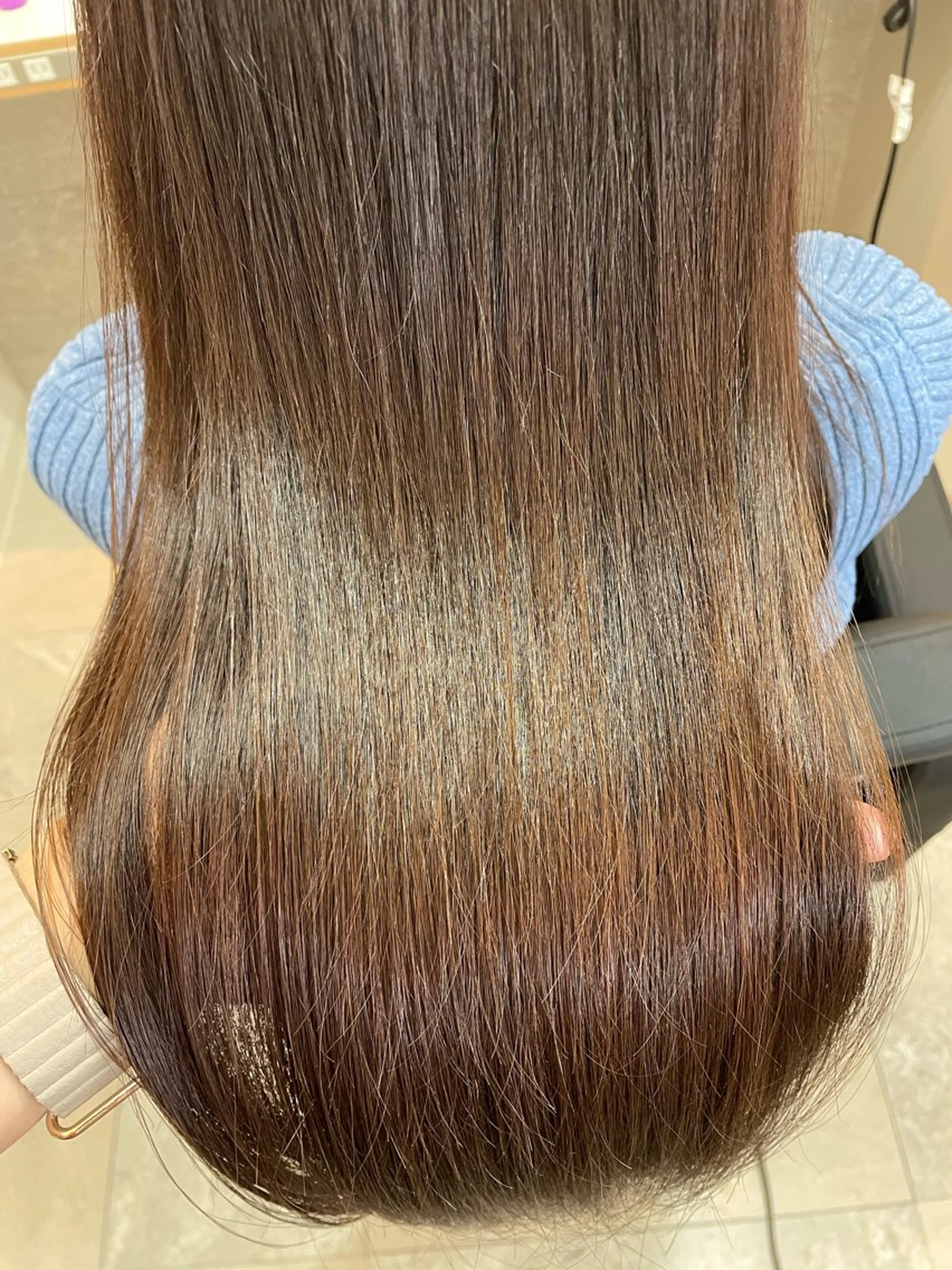 ロング 縮毛矯正 トリートメント roan宗像店 HIROMIのヘアスタイル