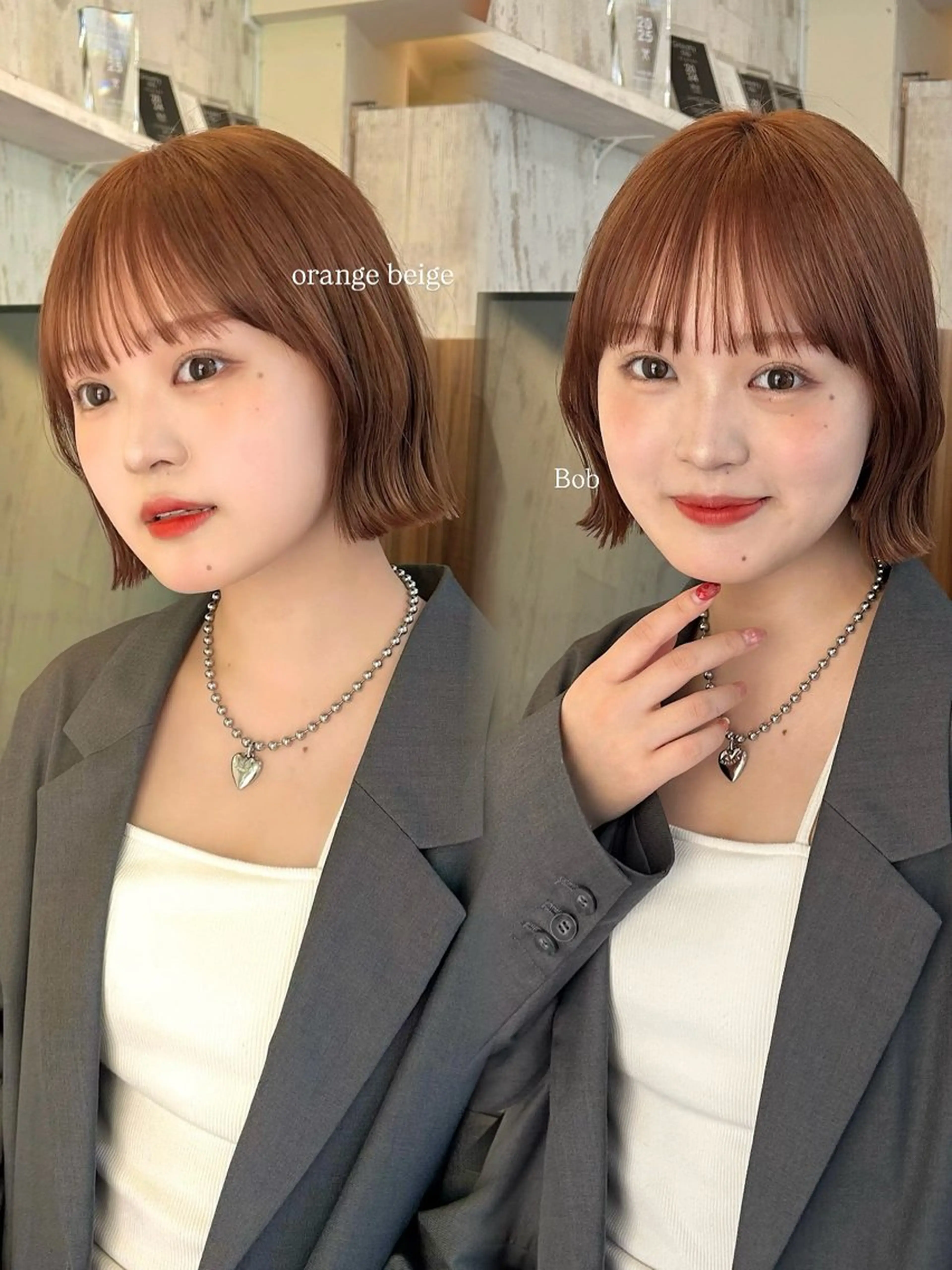 ミディアム カラー 🎀asumi/艶カ ラー/ボブ/ショートのヘアスタイル